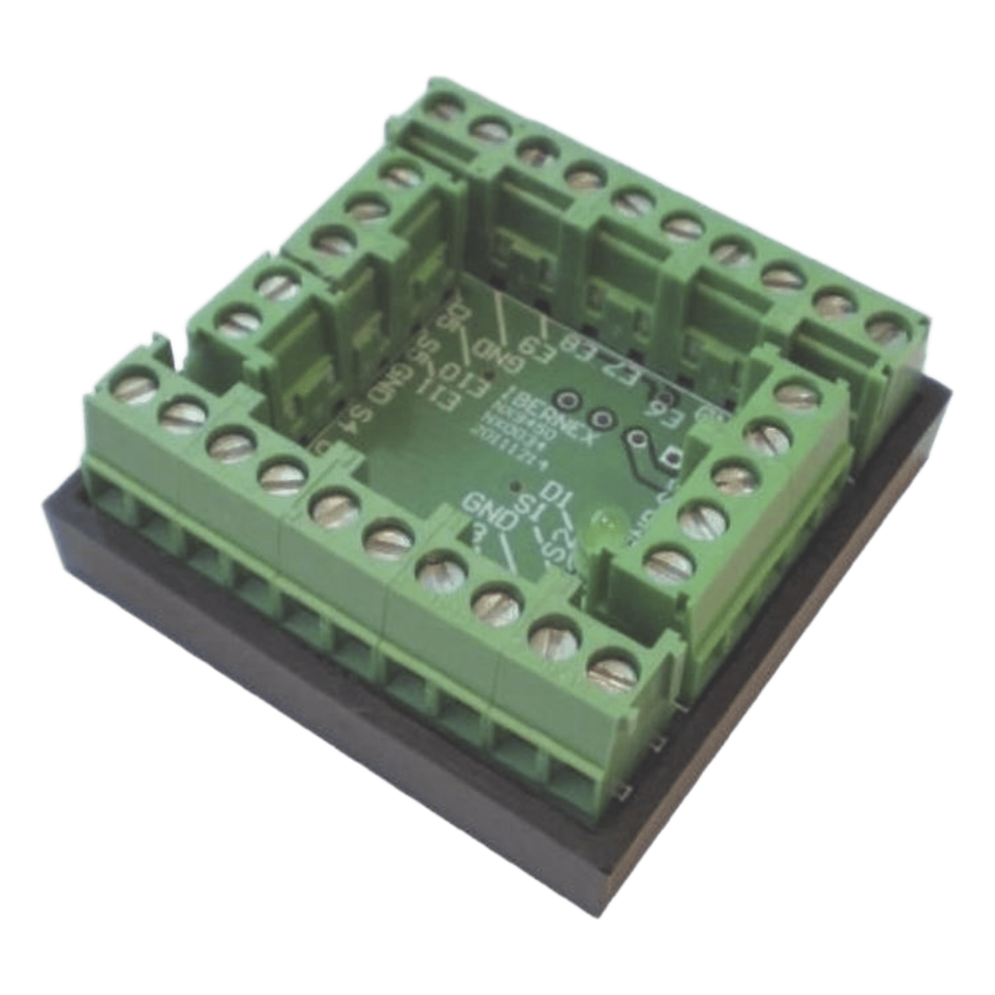 Módulo de Entradas/Salidas Digitales / 11 EN + 5 SAL / Colector Abierto 2A/48VDC / RS485 / 39x39x16 mm / 1.53x1.53x0.63 in — IBERNEX · SKU NX0034