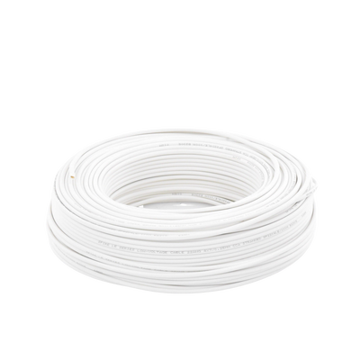 Bobina de 100 Metros (328.08 Pies) / Cable de CCA / 4 x 22 AWG / Tipo Aluminio Revestido de Cobre / Aplicaciones en Alarmas de Intrusión / Automatización
