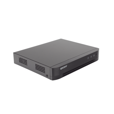 DVR Pentahíbrido / 16 Canales TURBOHD + 8 Canales IP / 5 Megapixel Lite / Audio Bidireccional por Coaxitron / ACUSENSE / 1 Bahía HDD 10 TB / Salida HDMI+VGA Full HD