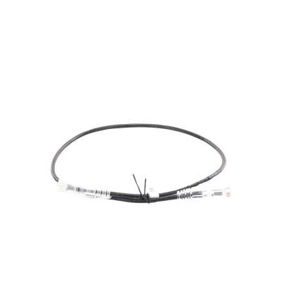 Cable de Parcheo Slim UTP Cat6A - 0.5 Metros (1.64 Pies) Negro, Diámetro Reducido (28 AWG)