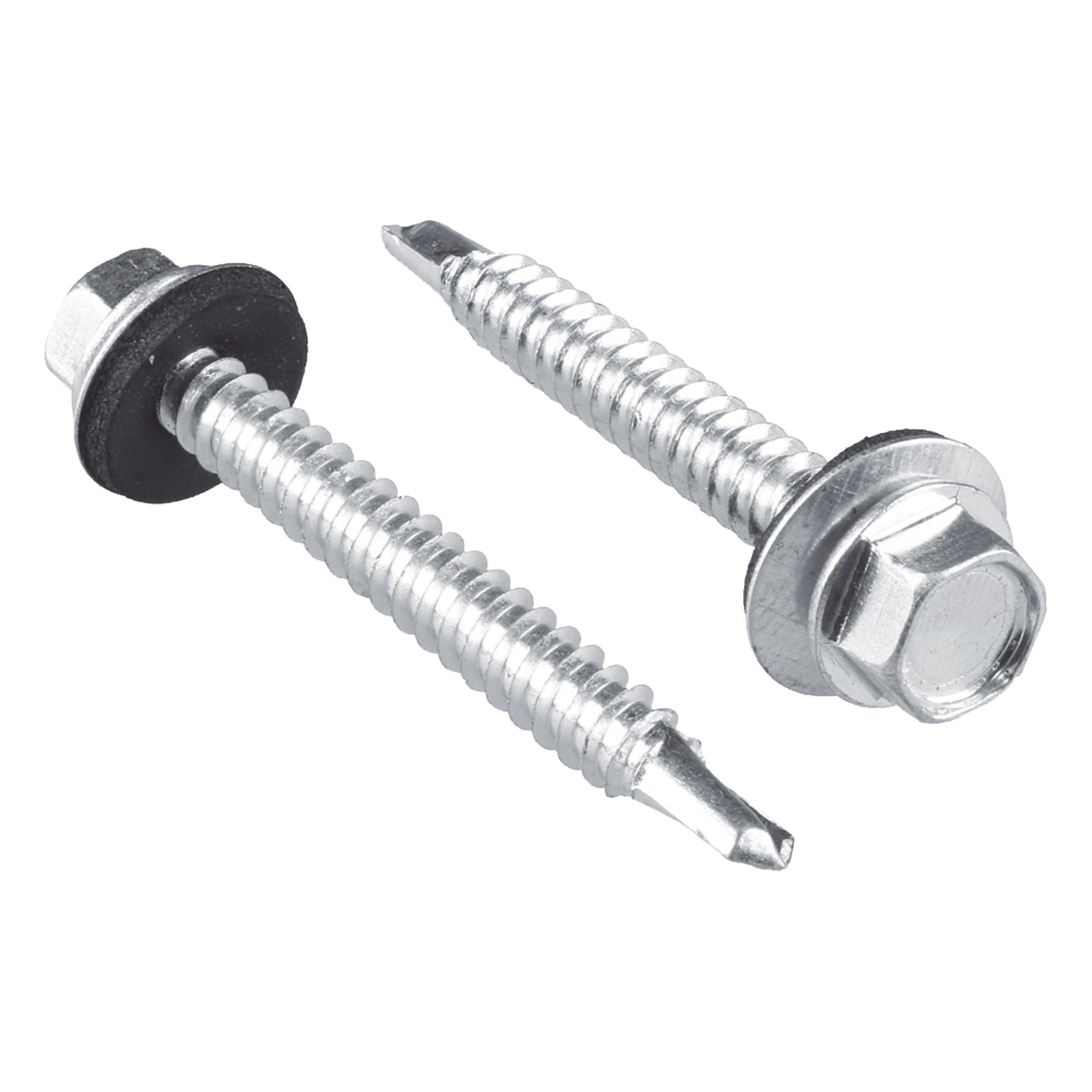 Pija Autoperforante / Cabeza Hexagonal con Rondana / #14 x 1" / Acero Galvanizado / 100 Piezas — SURTEK · SKU SYS-PHR-141