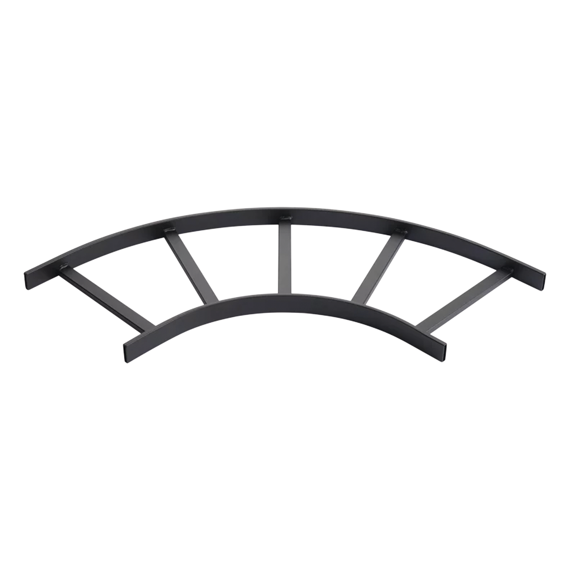 Accesorio de Escalerilla / Curva Horizontal 90° / 12 in de Ancho / Acero Calibre 16 / Acabado Negro RAL 9005 — HOFFMAN · SKU L90HB12BLK