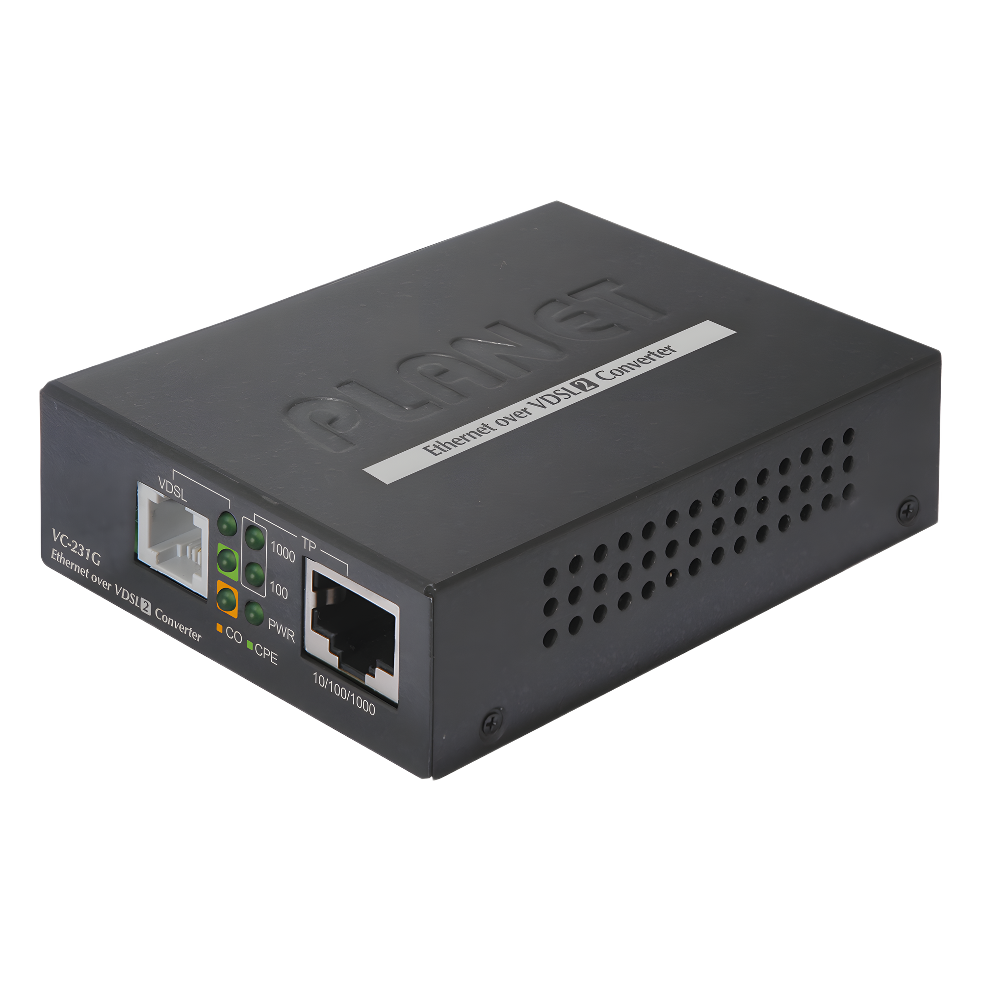 Convertidor de Medios / VDSL2 / RJ-45 / RJ-11 / POTS / 6.6W / Larga Distancia — PLANET · SKU VC-231