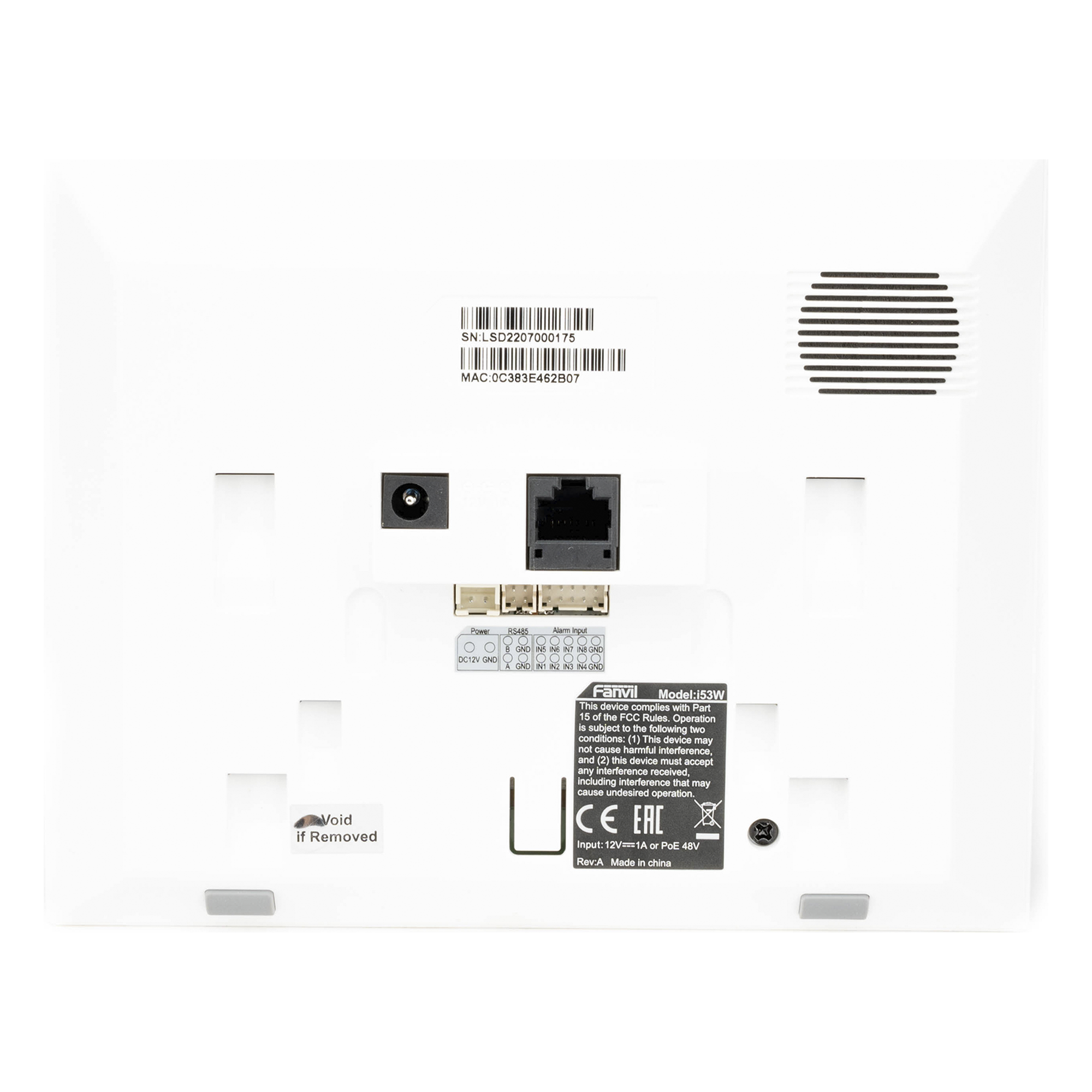 Monitor IP/SIP para interior, Wi-Fi, pantalla táctil de 7", audio de 2 vías, PoE, 8 interfaces de entrada de alarma.