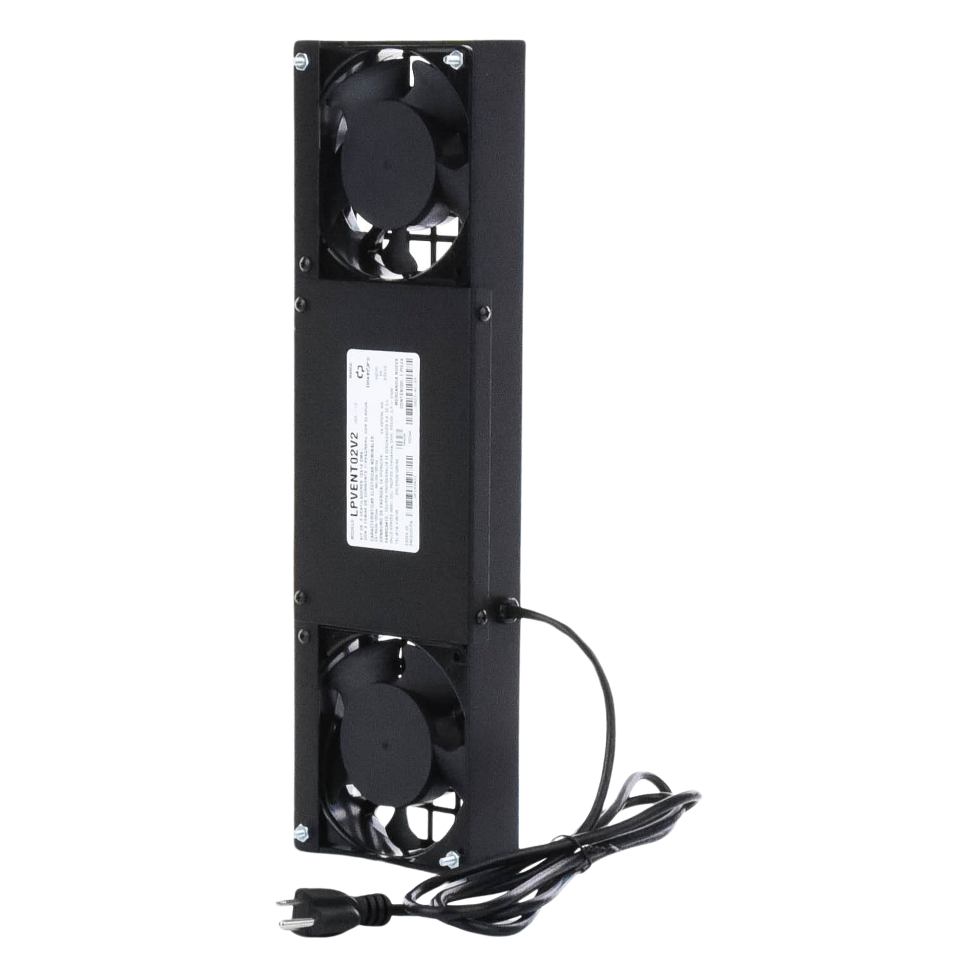 Kit de Ventilación Forzada / 2 Ventiladores 12x12 cm / 3 Tomas NEMA 5-15R / 110 Vca / 15A Máx / Cable 1.7 m / 5.6 ft