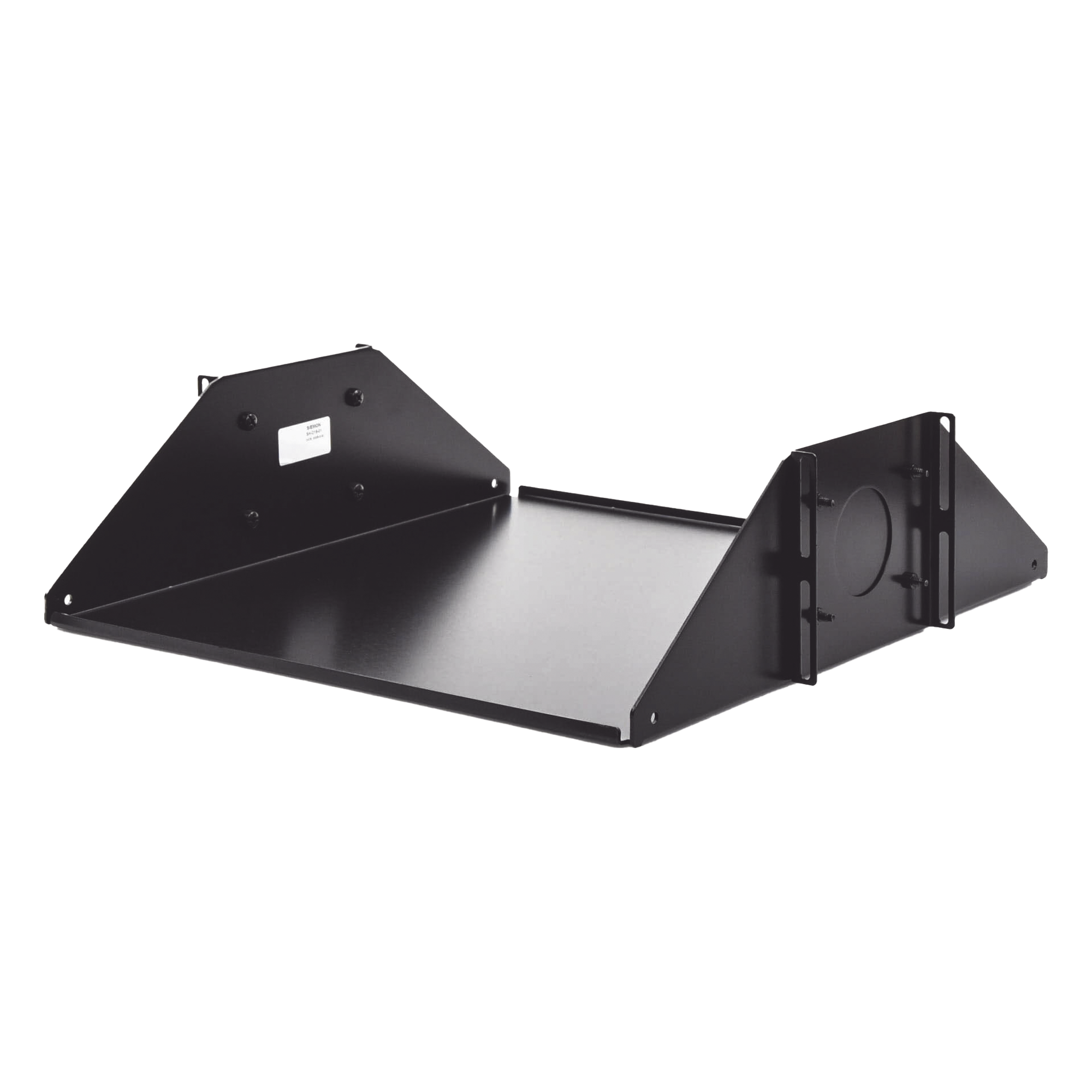 Charola Doble para Rack / 19in / 3UR / 432 mm (17in) Profundidad / 68.1 kg (150 lbs) Capacidad / Fijación Frontal y Trasera — SIEMON · SKU SH-D19-01