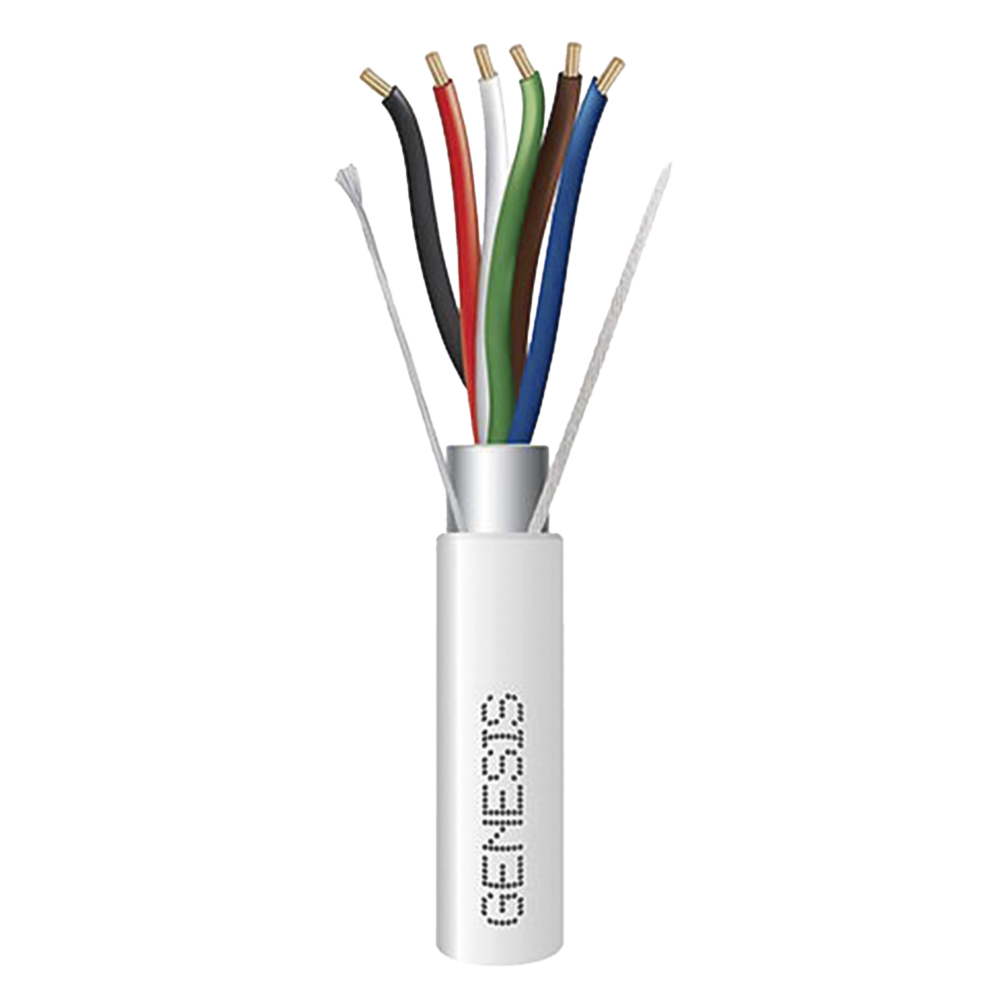 Cable para Alarma / 6 Conductores / 18 AWG / Blindado / Plenum / 305 m (1000 ft) / CL3P FPLP CMP FT6 — GENESIS · SKU 3216-1012
