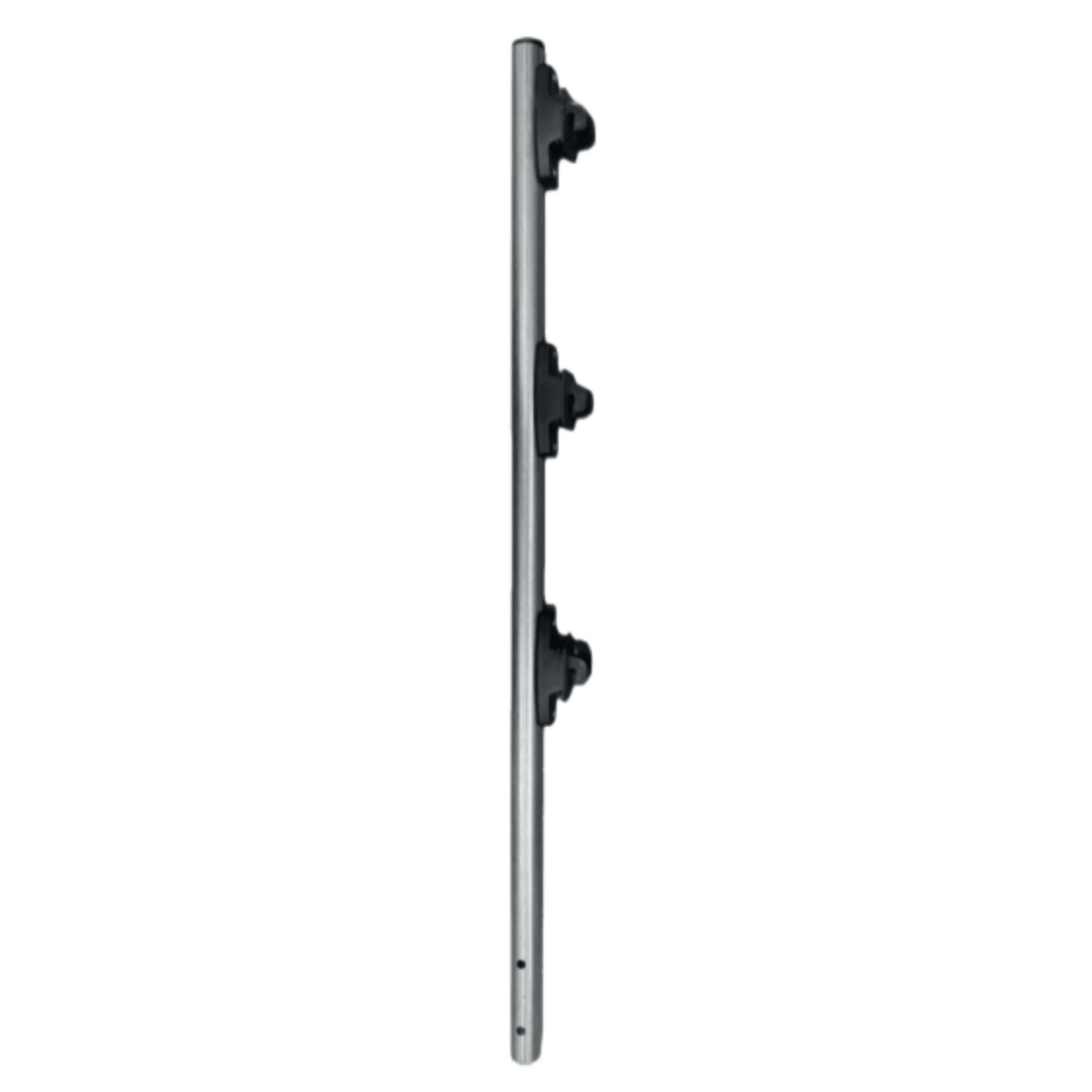Poste de Paso / Tubo de Acero Galvanizado / Diámetro 1" / Longitud 75 cm / 3 Aisladores / Sin Pintar / Peso 0.5 KG