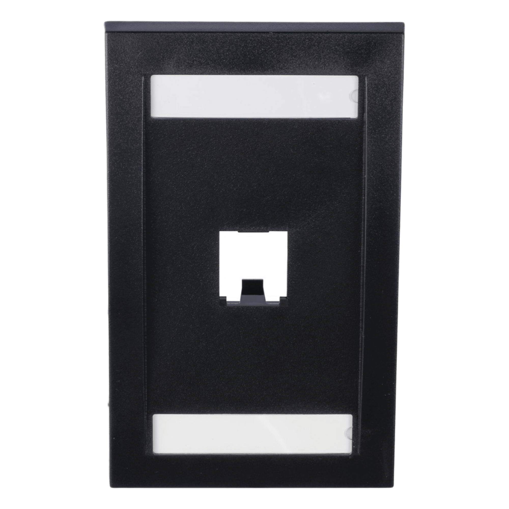 Placa de Pared Vertical / 1 Puerto Mini-Com / Espacio para Etiquetas / ABS Negro — PANDUIT · SKU CFPE1BLY