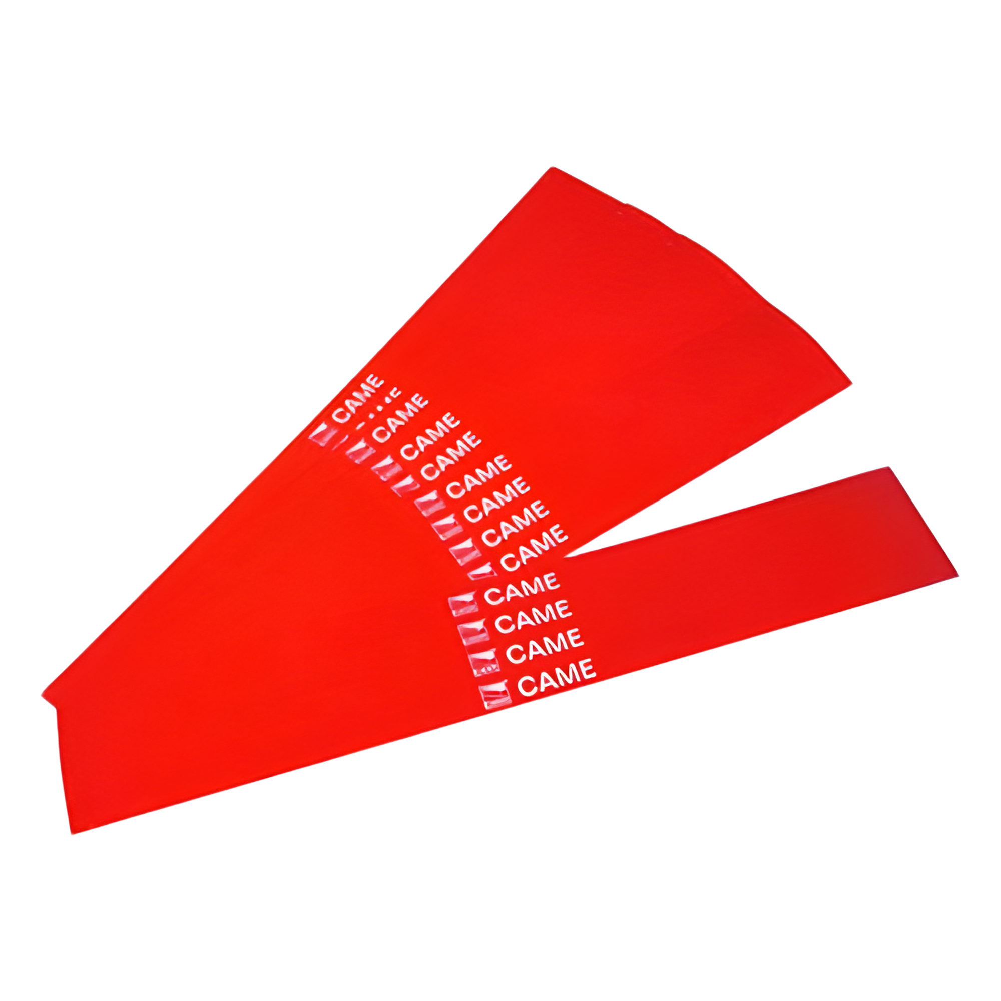 Bandas Reflectantes para Mástil / 20 Piezas / Alta Visibilidad Roja / Resistente a Intemperie y UV / Diseño Universal — CAME · SKU 001-G02809