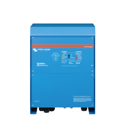 Quattro 48/10000/140-100/100 / Inversor Cargador de Onda Pura / Entrada 48 Vcc / Salida 8000 W 120 Vca  60 Hz