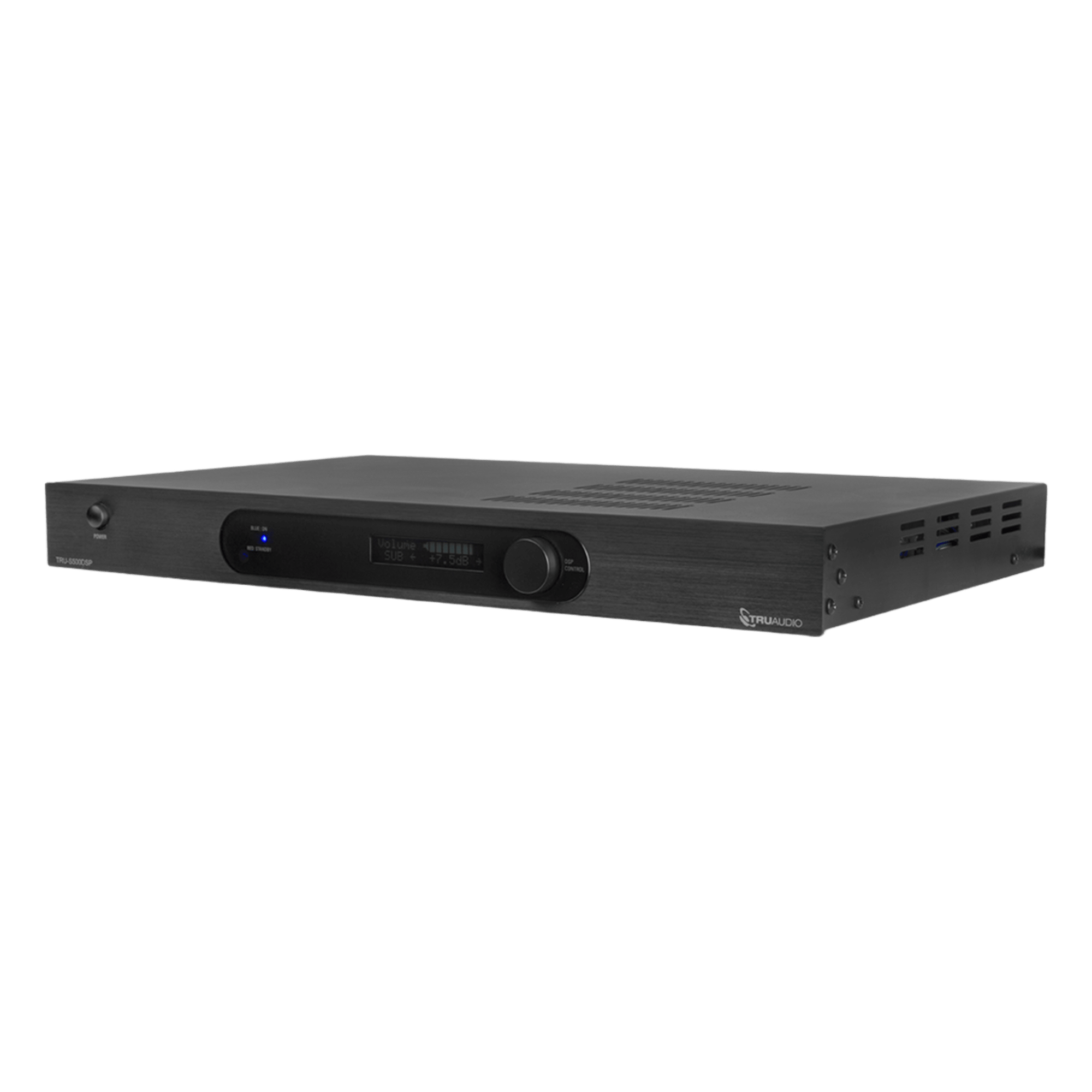 Amplificador de Subwoofer / Monocanal / DSP Integrado / 500W / 4-8Ω / Chasis 1U / 1.51x18.98x10.39 pulgadas — TRUAUDIO · SKU TRU-S500DSP