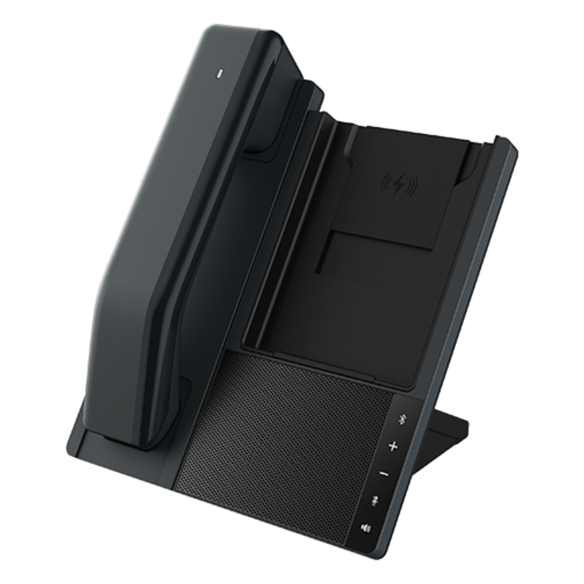 Estación Telefónica Todo en Uno / Bluetooth 5.4 / Handset Inalámbrico HD / Carga Inalámbrica Qi / Altavoz de Conferencia / Compatible PC y Smartphone