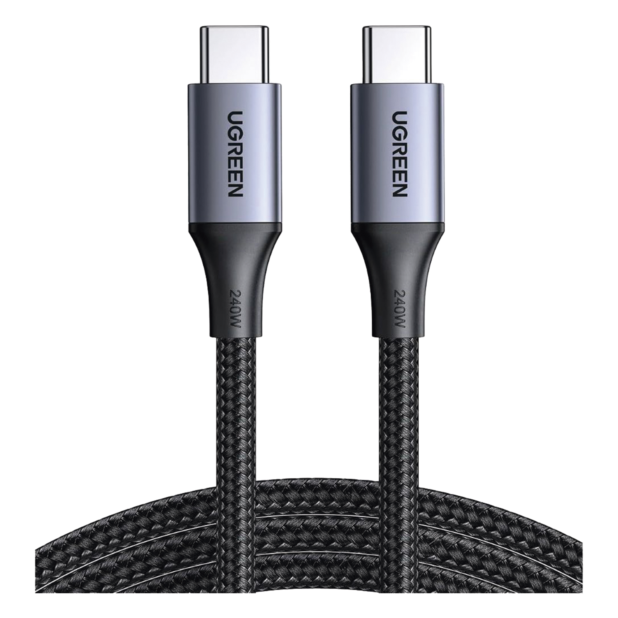 Cable USB-C a USB-C / 2 m (6.6 ft) / Carga 240W / PD3.1 / 480 Mbps / Aluminio / Nylon Trenzado