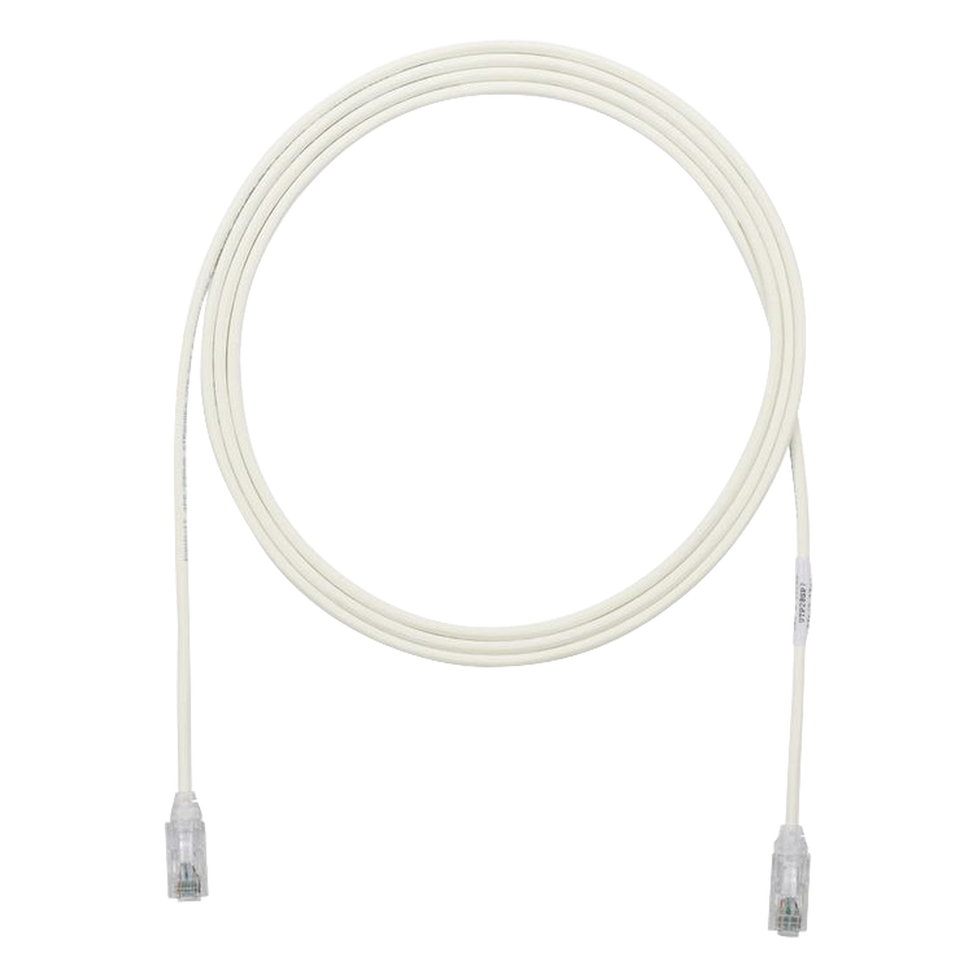 Cable de Parcheo / Cat6 / UTP 28AWG / Diámetro Reducido 3.8 mm / 2.13 m (7 ft) / Doble Clasificación CM/LSZH / Blanco Mate — PANDUIT · SKU UTP28SP7