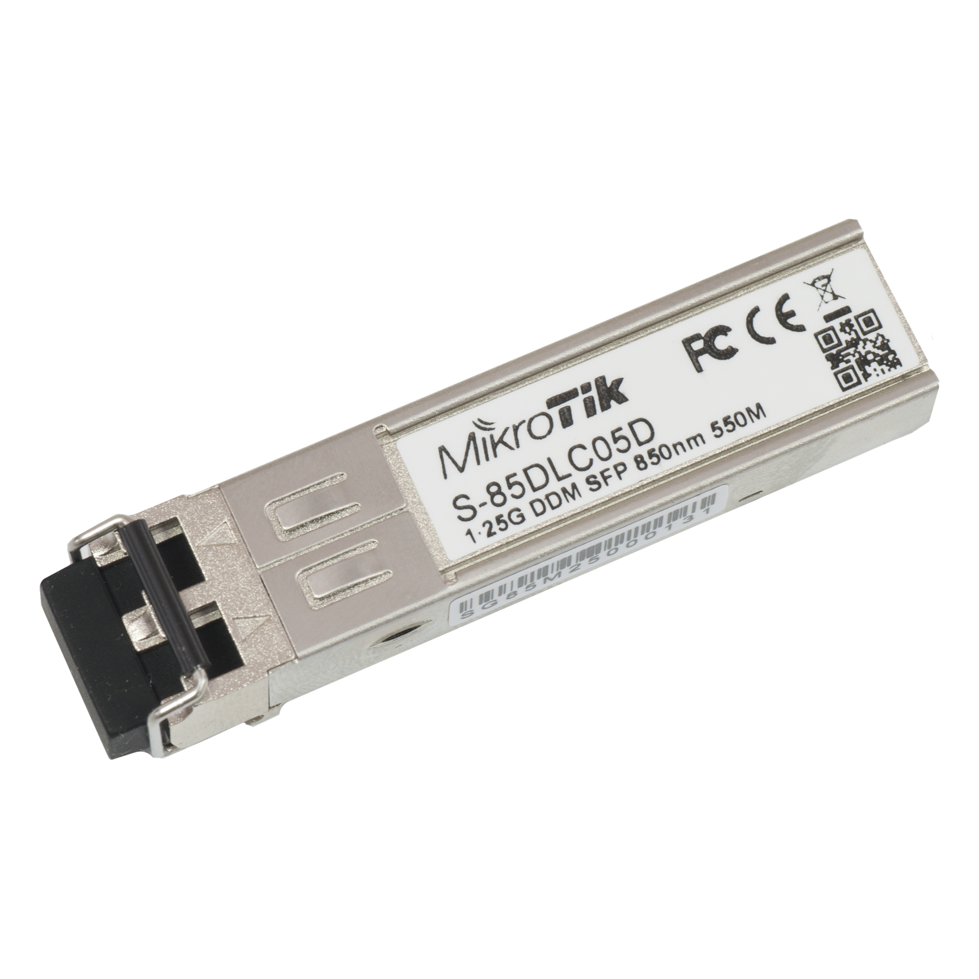 Transceptor SFP / 1.25 Gbps / Multi Modo / 550 m (1,804 ft) / 850 nm / LC Duplex — MIKROTIK · SKU S-85DLC05D