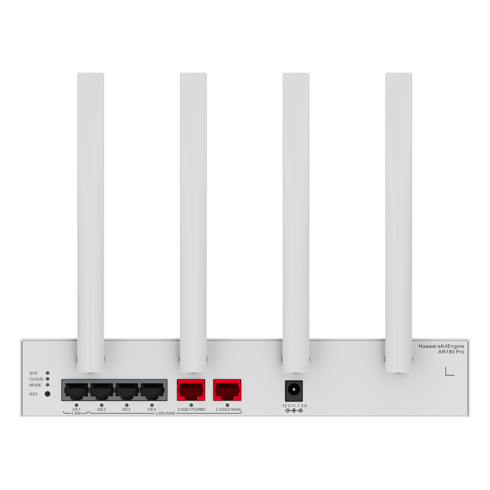 Router eKit Wi-Fi 7 para 150 clientes/ Controladora para 8 APs / 2 Puertos WAN 2.5 Gbps + 1 Puerto LAN Gigabit + 3 Puertos LAN/WAN Gigabit / Gestión en la nube / Libre de licenciamiento — HUAWEI · SKU AR180-PRO