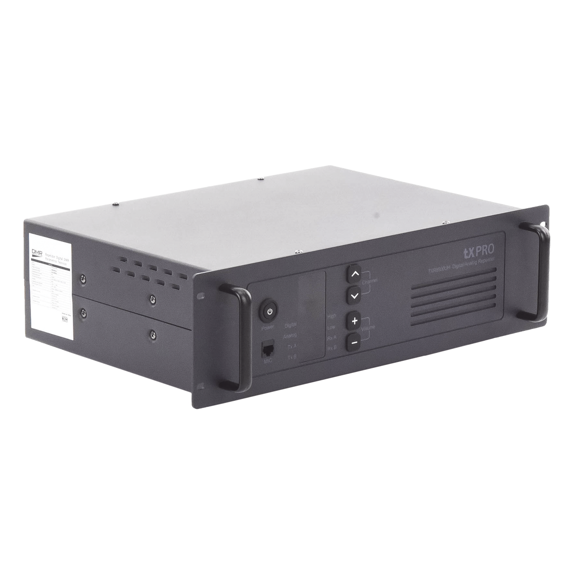 Repetidor UHF / 450-490 MHz / 40W / DMR TDMA / 100 Canales / Doble Slot