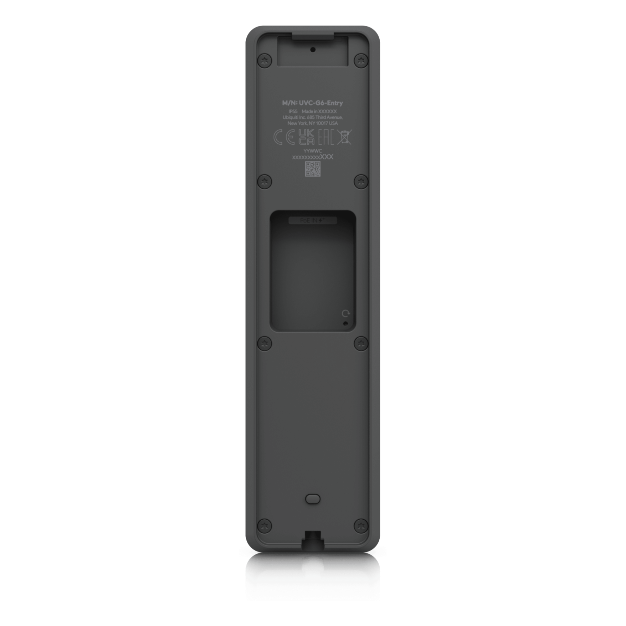 Video Portero IP / Dual Cámara 5 MP + 8 MP / Audio Bidireccional / IR 5 m (16.4 ft) / Detección Inteligente y Reconocimiento Facial / NFC / PoE+