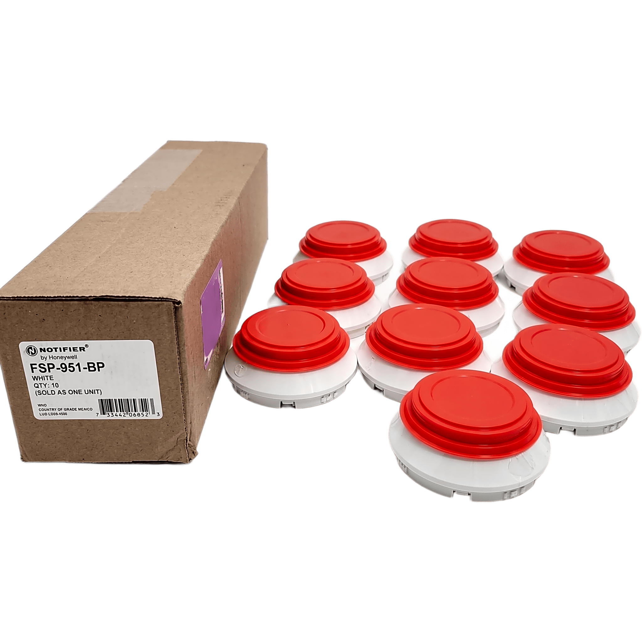 Detector de Humo Direccionable / Paquete de 10 Unidades / Sin Base / Color Blanco — NOTIFIER · SKU FSP-951-BP
