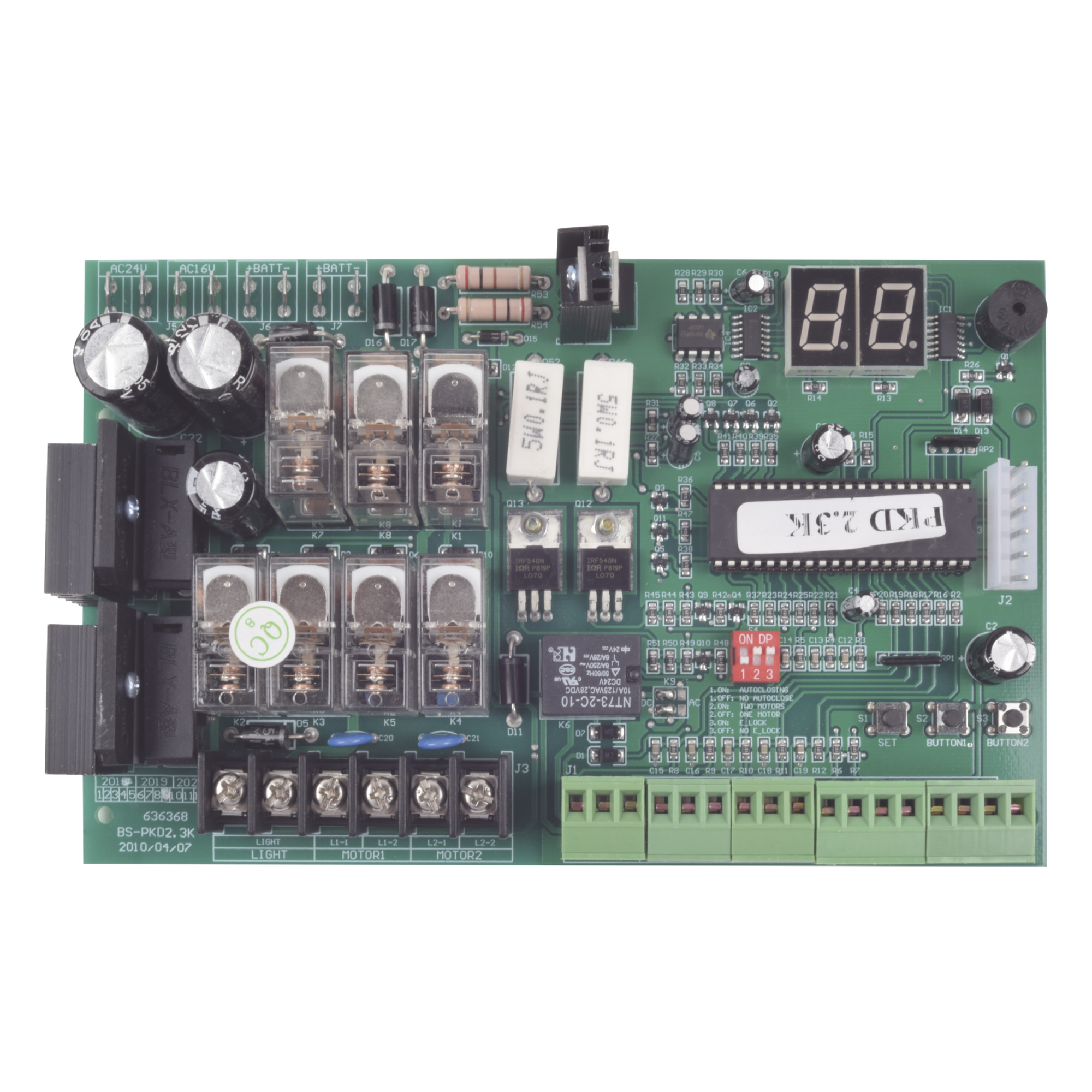 Tarjeta Electrónica de Control / 24 Pines / 12 V / Diseño Compacto / Compatible con XBS-PK03-CBOX — ACCESSPRO · SKU XBS-PK03-PCB