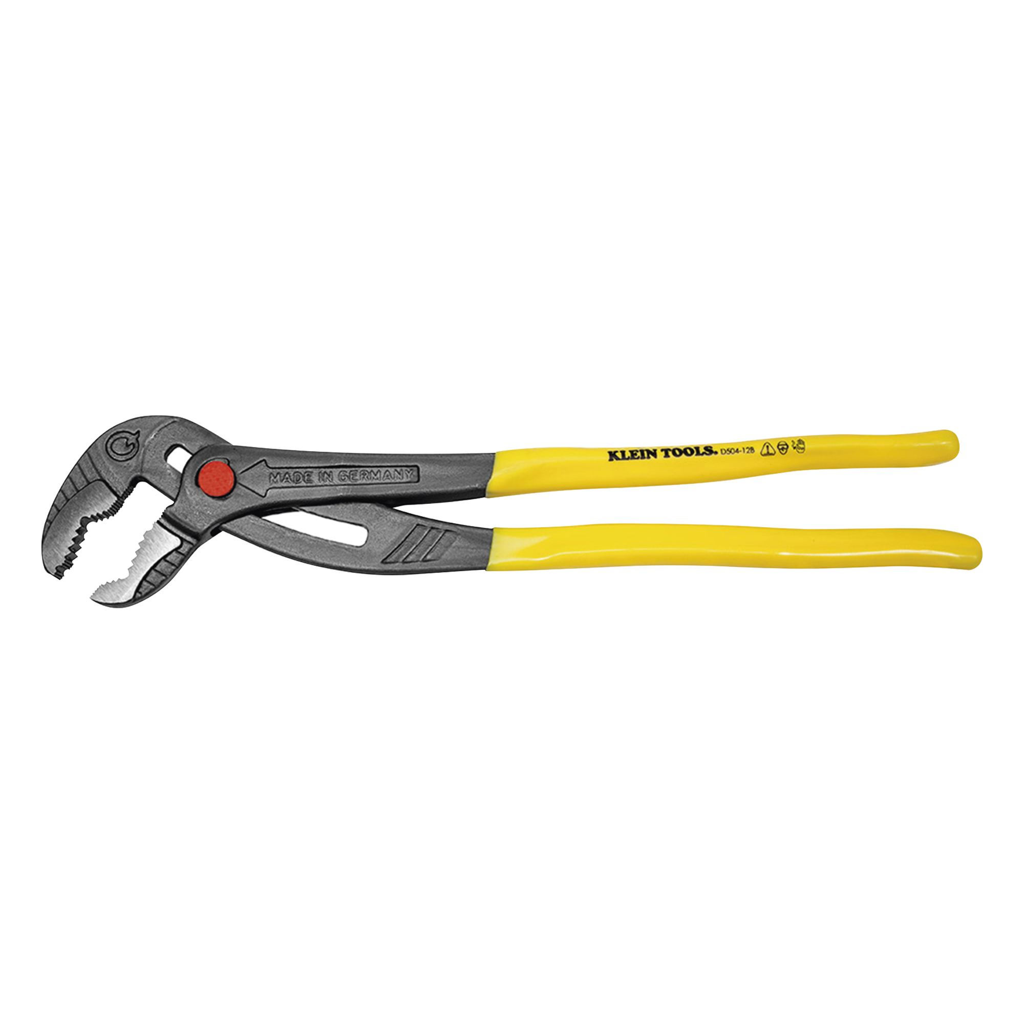 Pinza de Extensión / 12 pulgadas / Ajuste Rápido por Trinquete / Mordaza 2-3/4 pulgadas (69.9 mm) / Mango Ergonómico — KLEIN TOOLS · SKU D504-12B