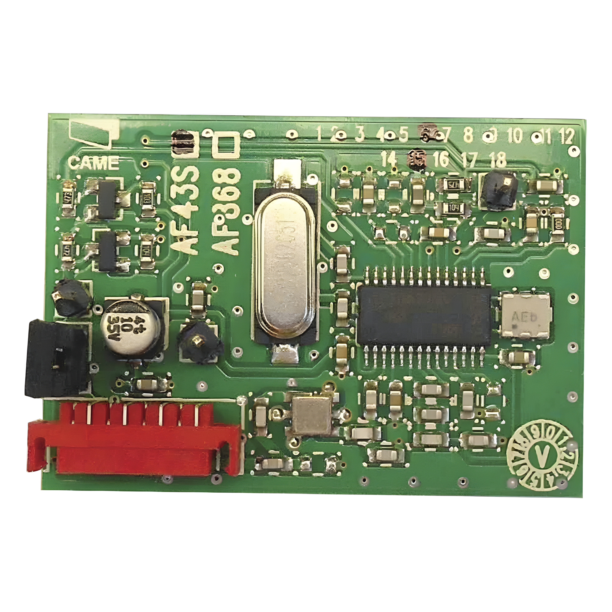 Receptor Inalámbrico / 433.92 MHz / 12-24 VDC / IP20 / -20°C a +55°C — CAME · SKU 001-AF-43S