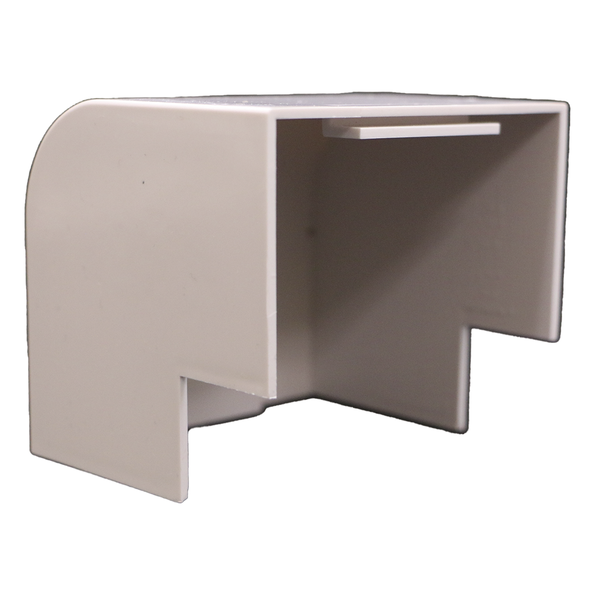 Esquinero Exterior Color Blanco de PVC Auto Axtinguible, Para Canaleta TMK-4577 (5510-02001)