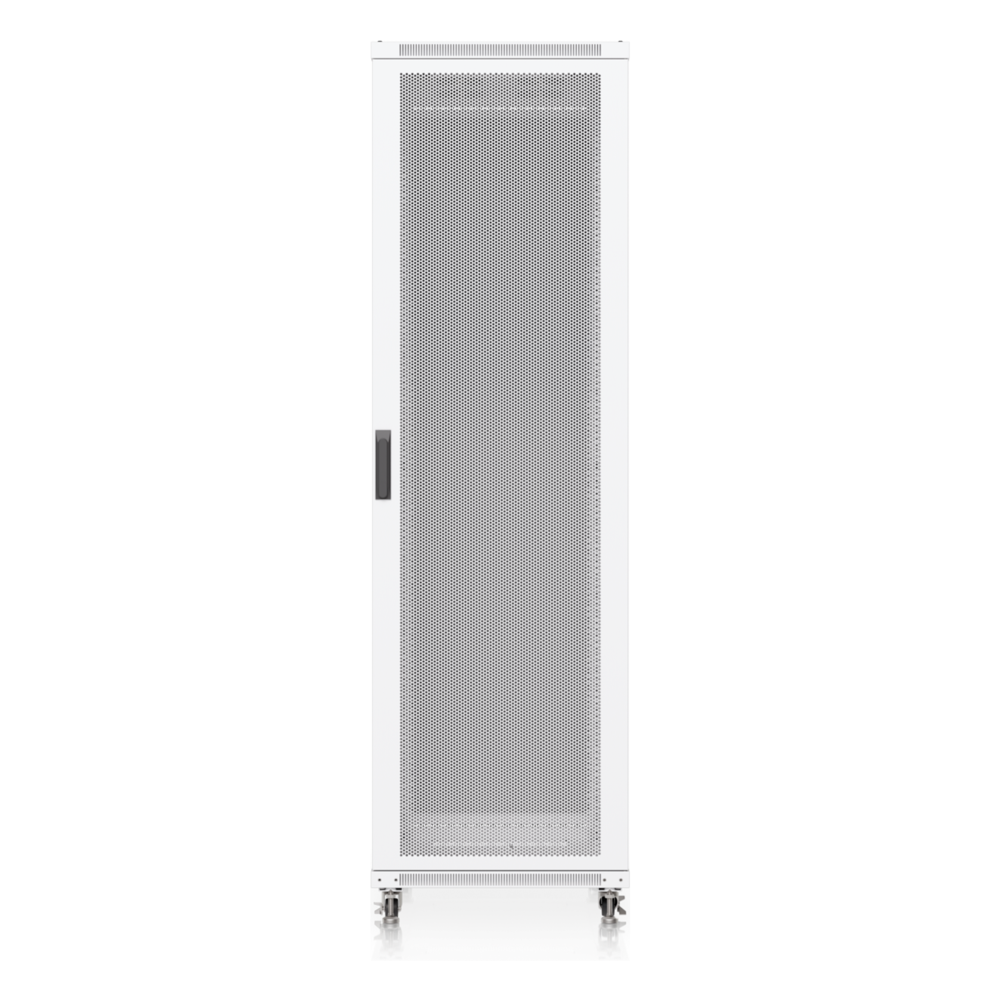 Gabinete de Rack 42U / Acero SPCC / Carga 800 kg (1763.7 lb) Estática / Profundidad Ajustable / Puertas Perforadas / Ruedas con Seguro