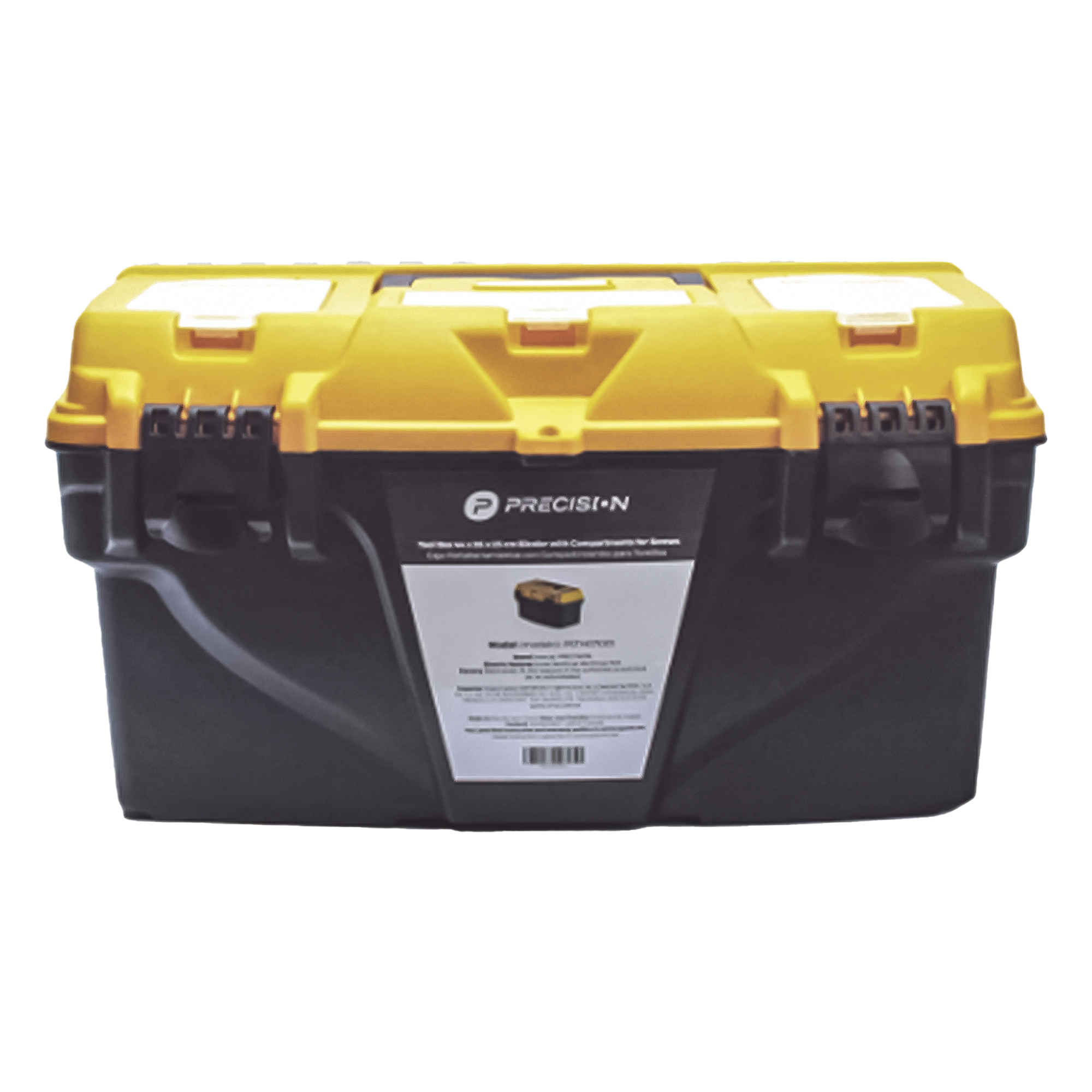 Caja Porta Herramientas / 17" / 44x26x23 cm / Polipropileno / 550 gr / Candado / Charola para Tornillos — PRECISION · SKU PST-H070-01