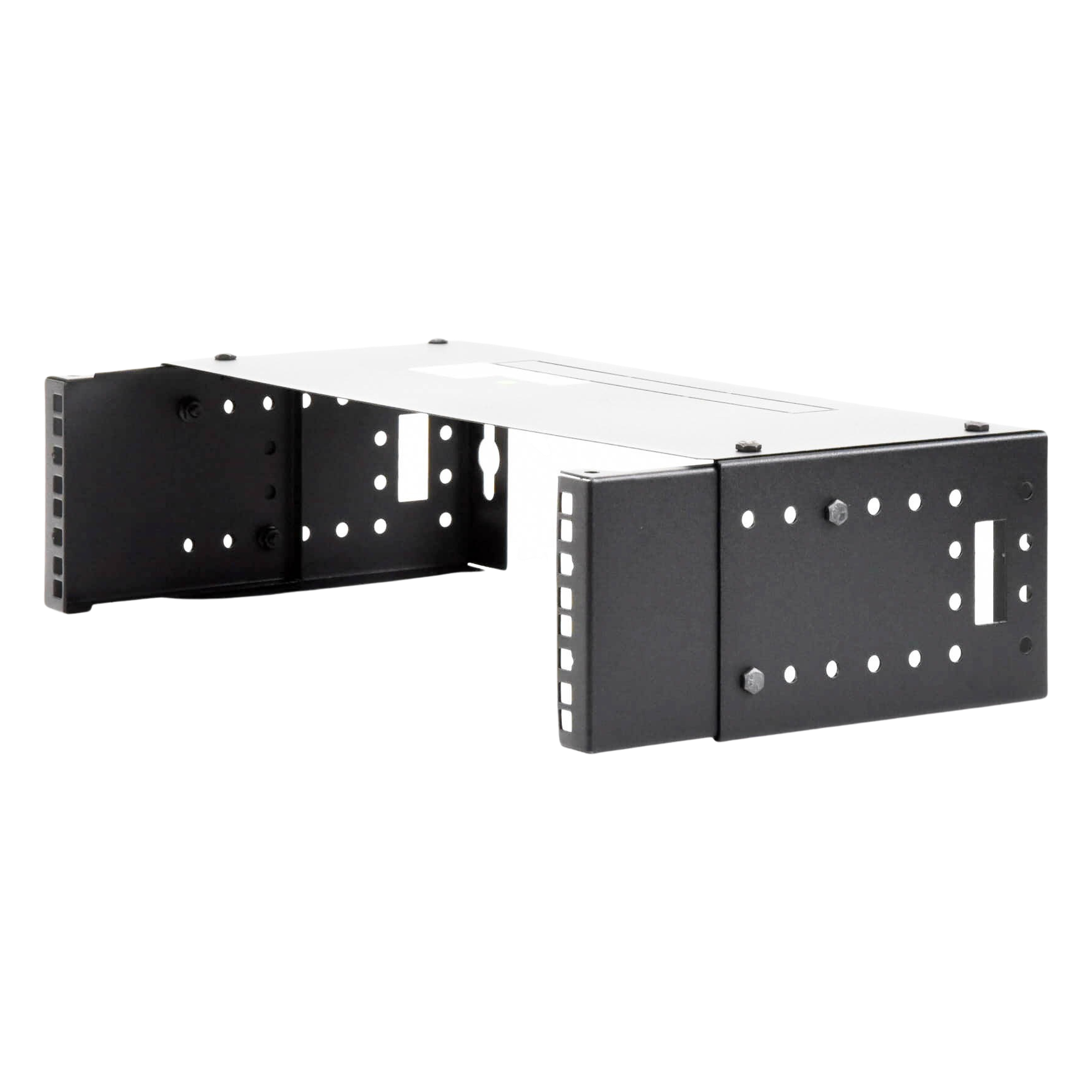 Rack Abierto de Pared / 19in / 2.5 UR / Profundidad Ajustable 8 a 12 in (20.3 a 30.5 cm) / Acero Electroestático