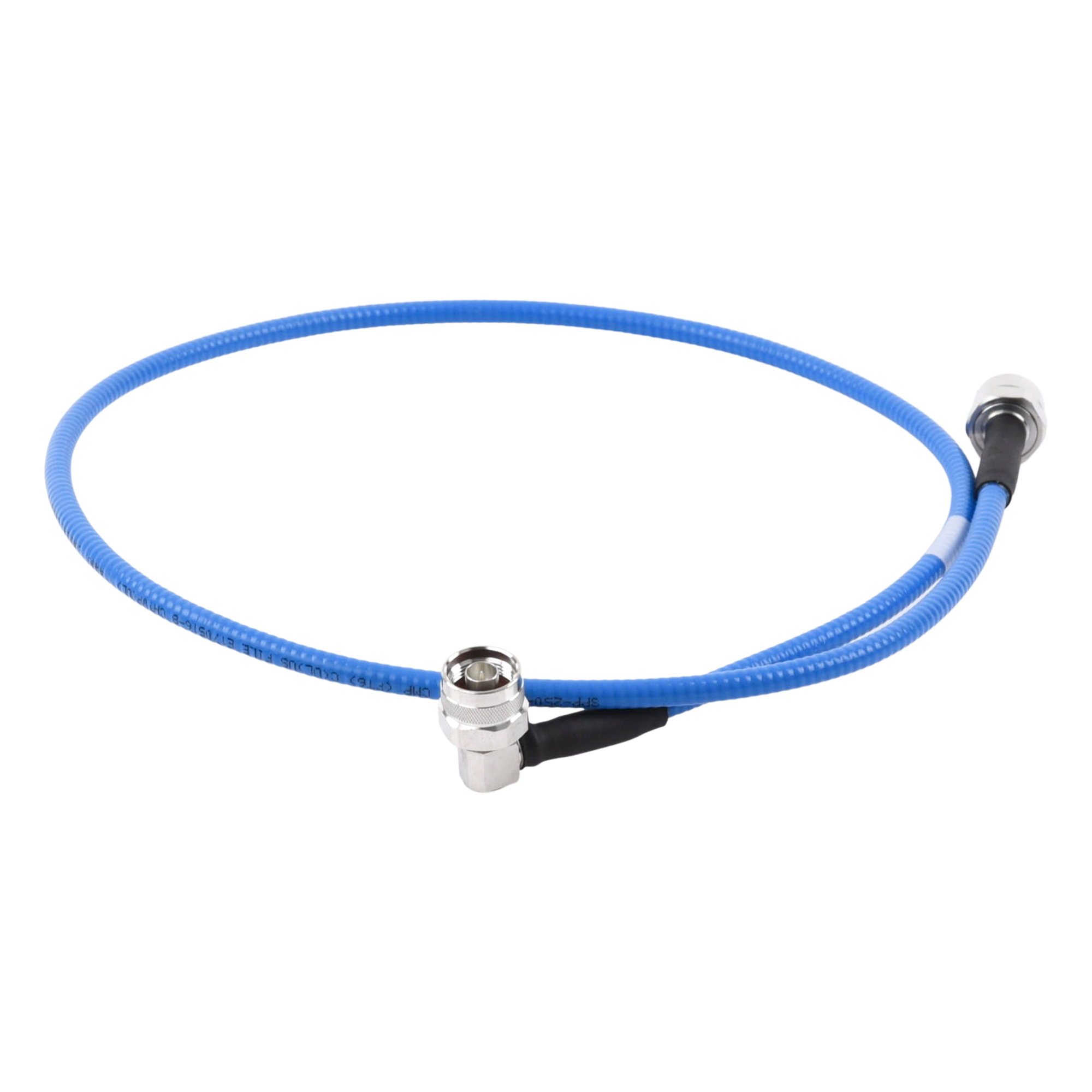 Cable RF Coaxial Plenum / SSP-250-LLPL / 1/4" (6.35 mm) / 1 m (3.28 pies) / N Macho a N Macho / Bajo PIM ≤-155 dBc / 0-6 GHz / Blindaje >100 dB