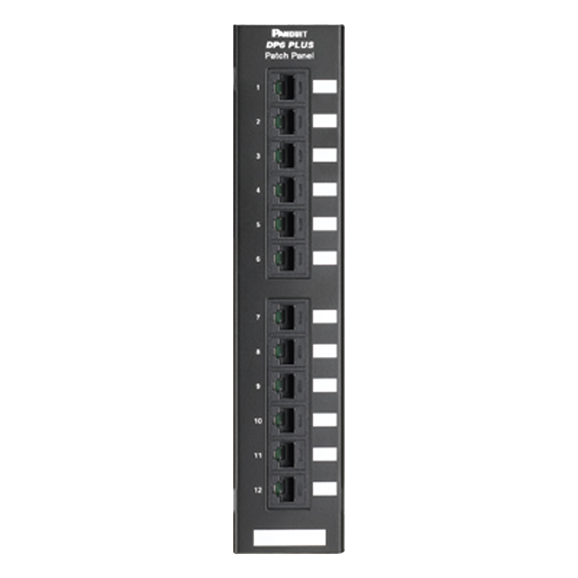 Panel de Parcheo de Impacto 110 / Categoría 6 / 12 Puertos / Montaje en Pared / 1-250 MHz / PoE++ 100W — PANDUIT · SKU DP12688TGY