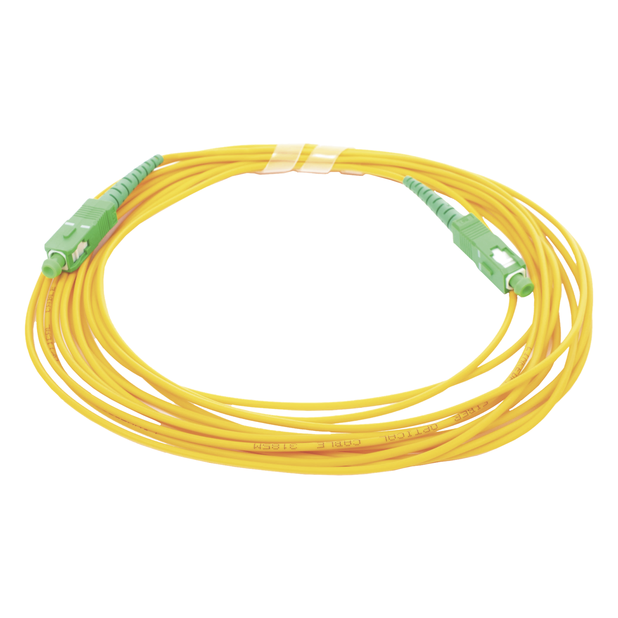 Jumper de Fibra Óptica / SC/APC a SC/APC / Monomodo OS2 / Simplex / 5 m (16.40 pies) / 2 mm / PVC