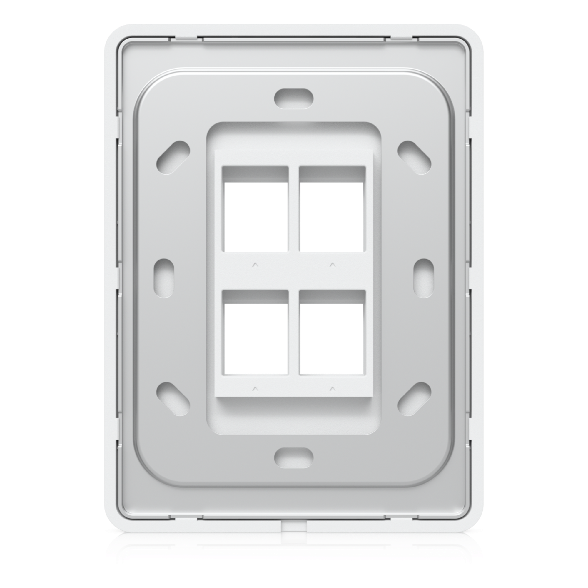 Placa Keystone / 4 Puertos / Superficie Pintable / Montaje 1-Gang / Paquete 4 Piezas