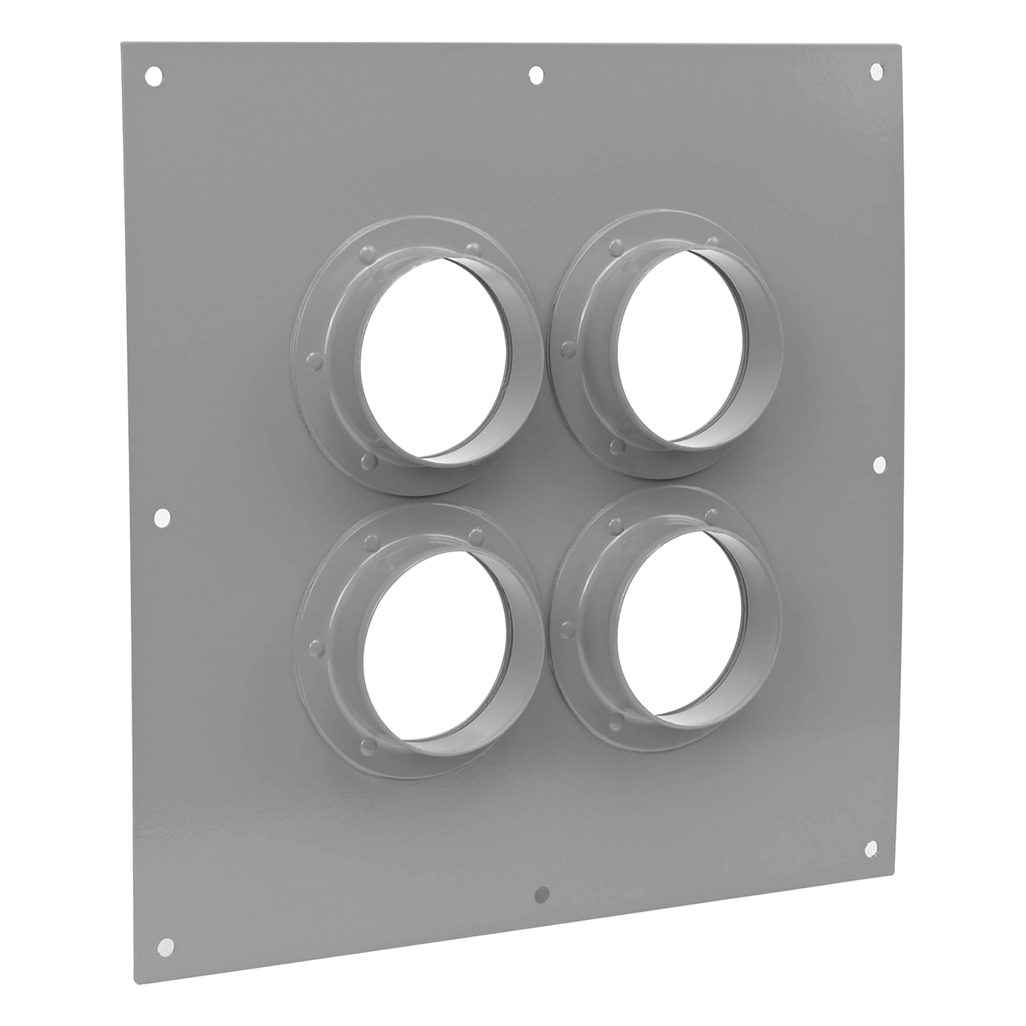 Placa Pasamuros / 4 Botas de 4 Pulgadas / Aluminio Resistente a Corrosión / Diseño Industrial