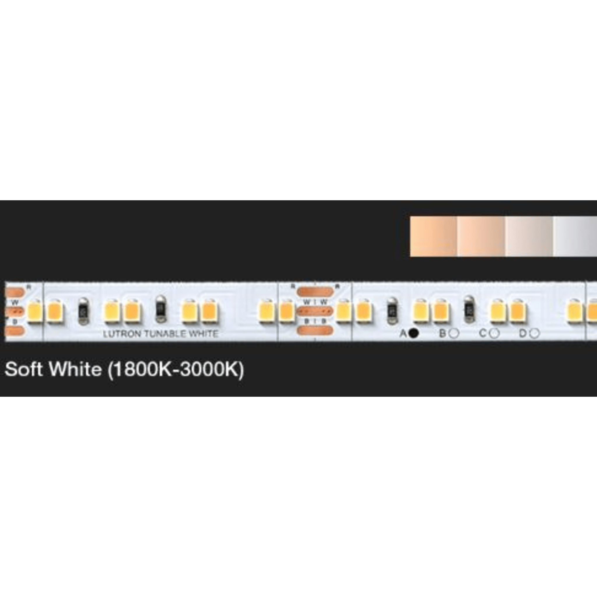 (RadioRa3) Riel 30 metros Cinta LED de color blanco suave (1800 K - 3000 K)