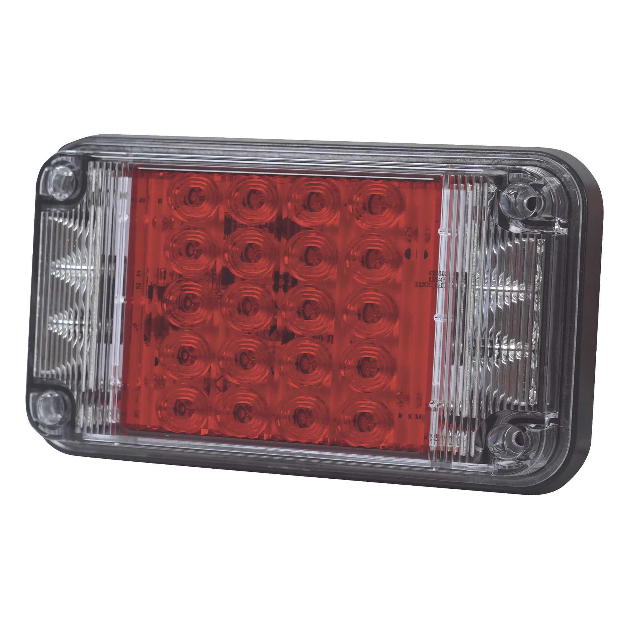 Luz de Advertencia LED / 66 LEDs / 7x4 Pulgadas / 12 VCC / 10 Patrones de Destello / Montaje Permanente — EPCOM INDUSTRIAL SIGNALING · SKU XLTE2345R