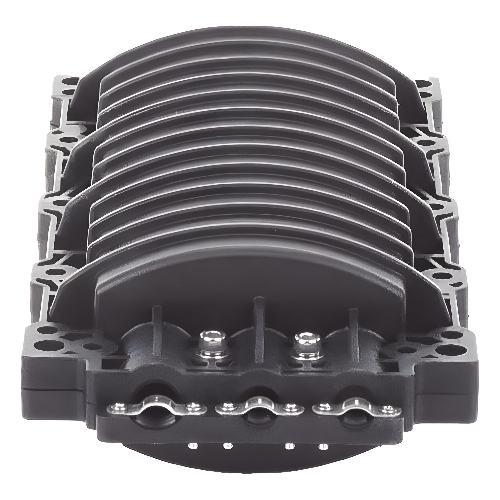 Caja de Distribución de Fibra Óptica Horizontal / 96 Empalmes / IP68 Exterior / 2 Puertos / Polipropileno UV