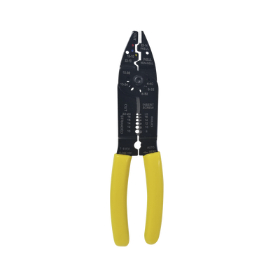 Pinza Cortacables / Pelacables 10 a 22 AWG con Plegador de Conectores.