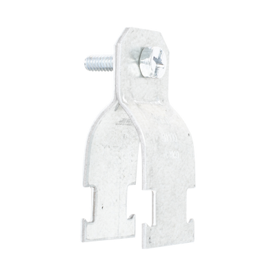 Abrazadera Unicanal para Conduit Pared Gruesa y PVC de 1 1/2" (38 mm).