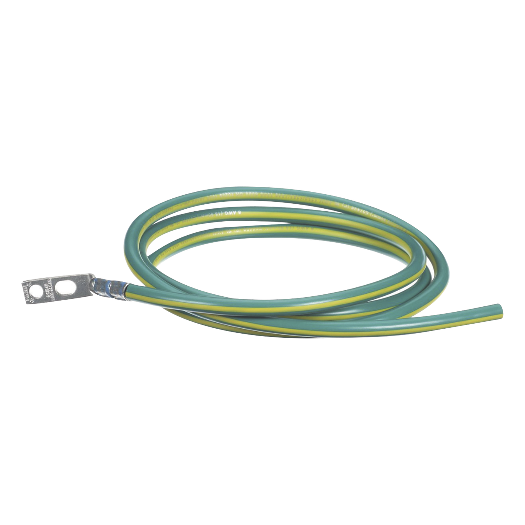 Kit de Jumper de Puesta a Tierra / 6 AWG / 1.52 m (5 ft) / Zapata 45° / Conector Htap 2-6 AWG / UL 467 / NEBS Level 3