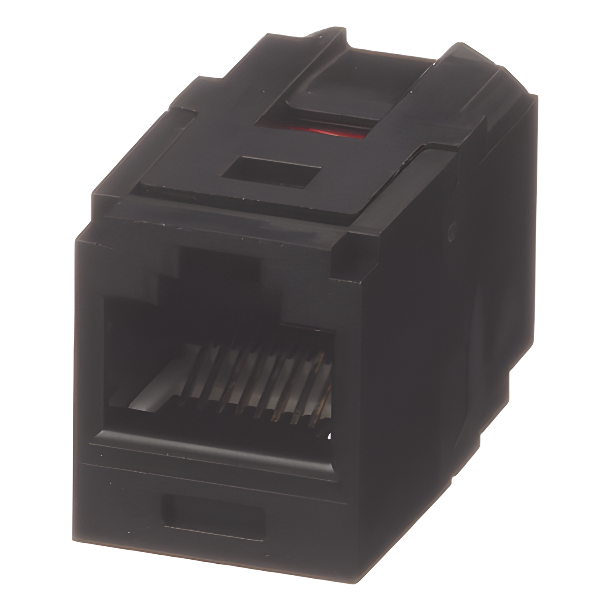 Módulo Acoplador RJ45 / Categoría 6 / Mini-Com / Contactos Chapados en Oro 50 µin / HDBaseT 100 W / -10°C a 65°C