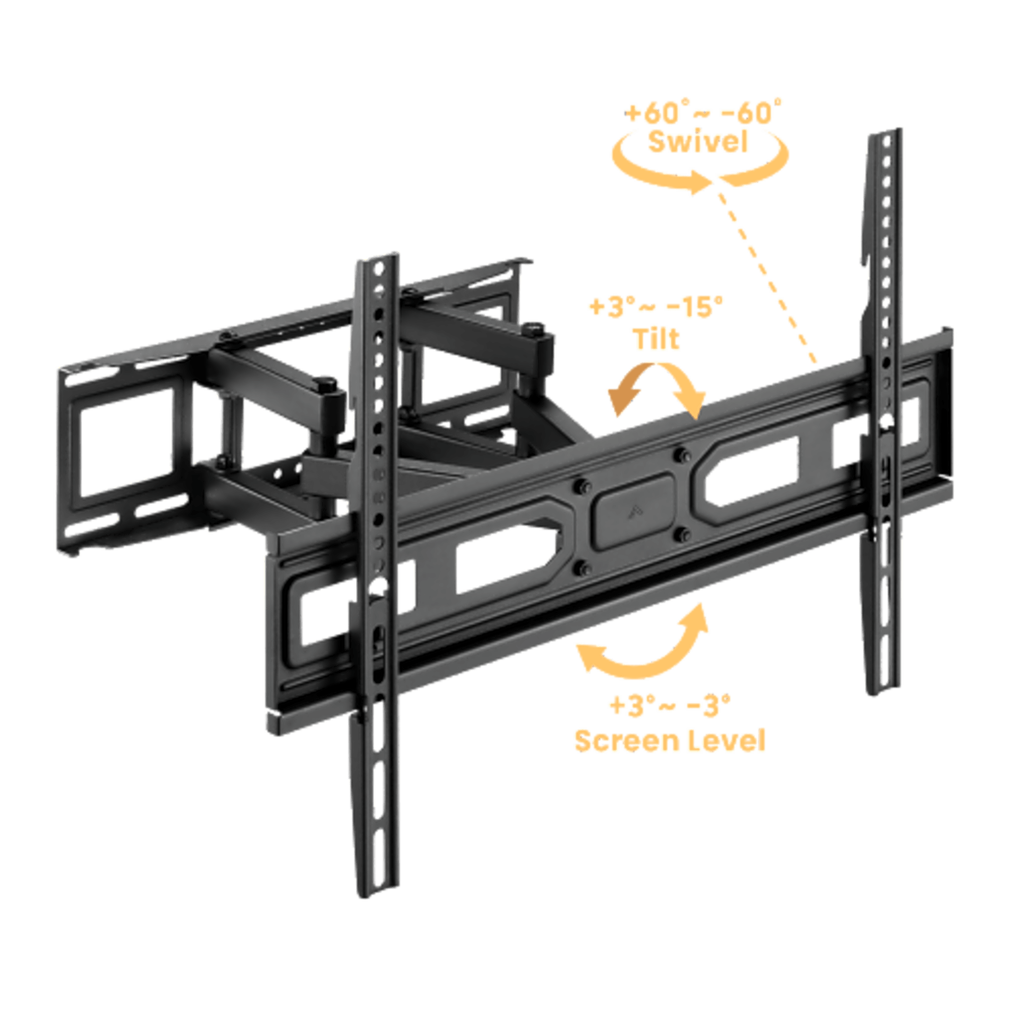 Montaje de Pared Universal Articulado para Monitores de 37 a 80" | Carga Máxima 40 Kg | Vesa  100 x 100 a 600 x 400| Fabricado en Acero