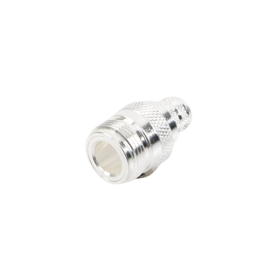 Conector N Hembra de Anillo Plegable para Cables 9913, 8214, LMR-400, RG8/U-SYS, RFLASH-1113, Plata/ Oro/ Teflón.