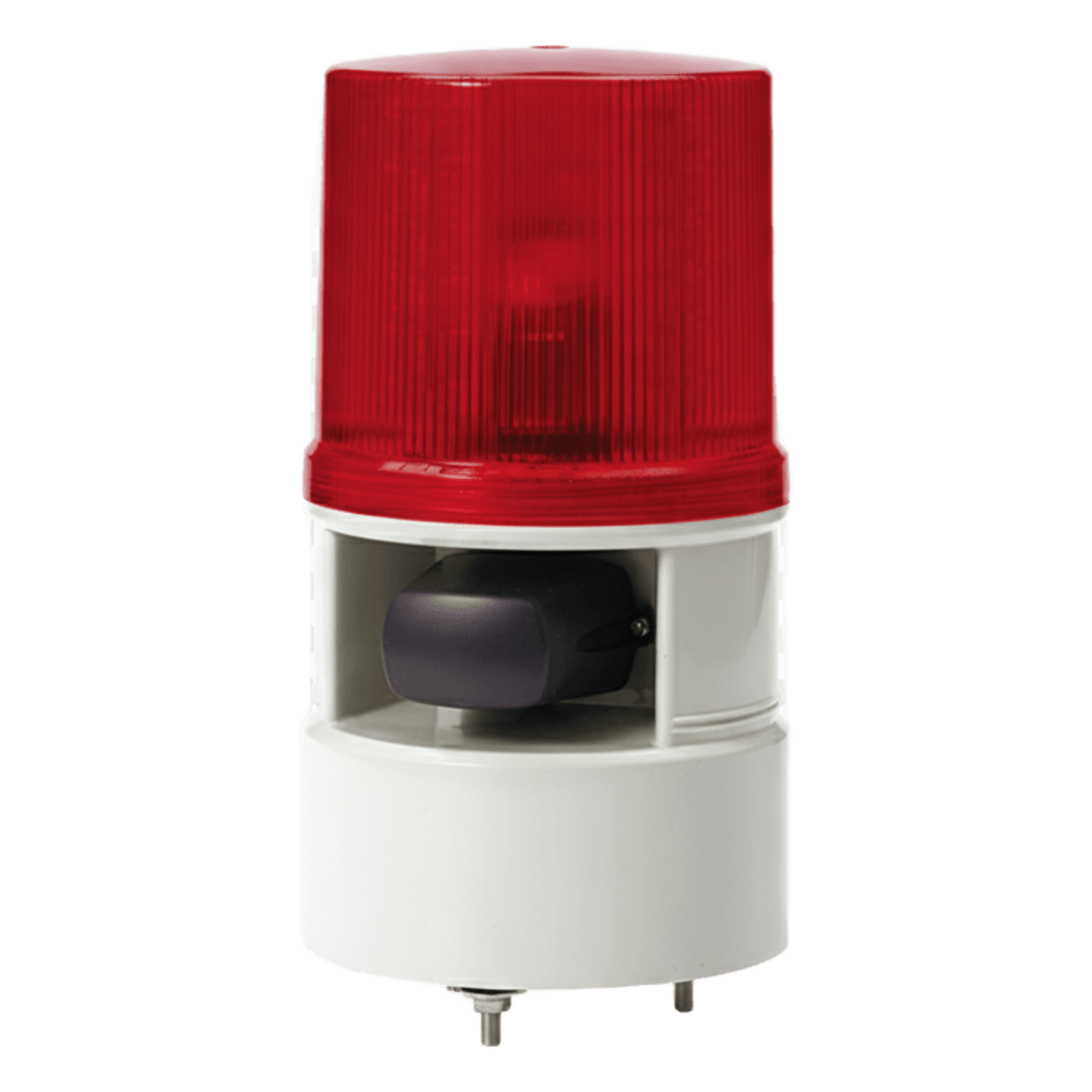 Luz de Advertencia LED / Bocina 105 dB / 12.5 cm (4.9 in) / 12-24 VCD / 4 Modos de Destello / -30°C a +50°C — QLIGHT · SKU S125DML-WS-012024-R