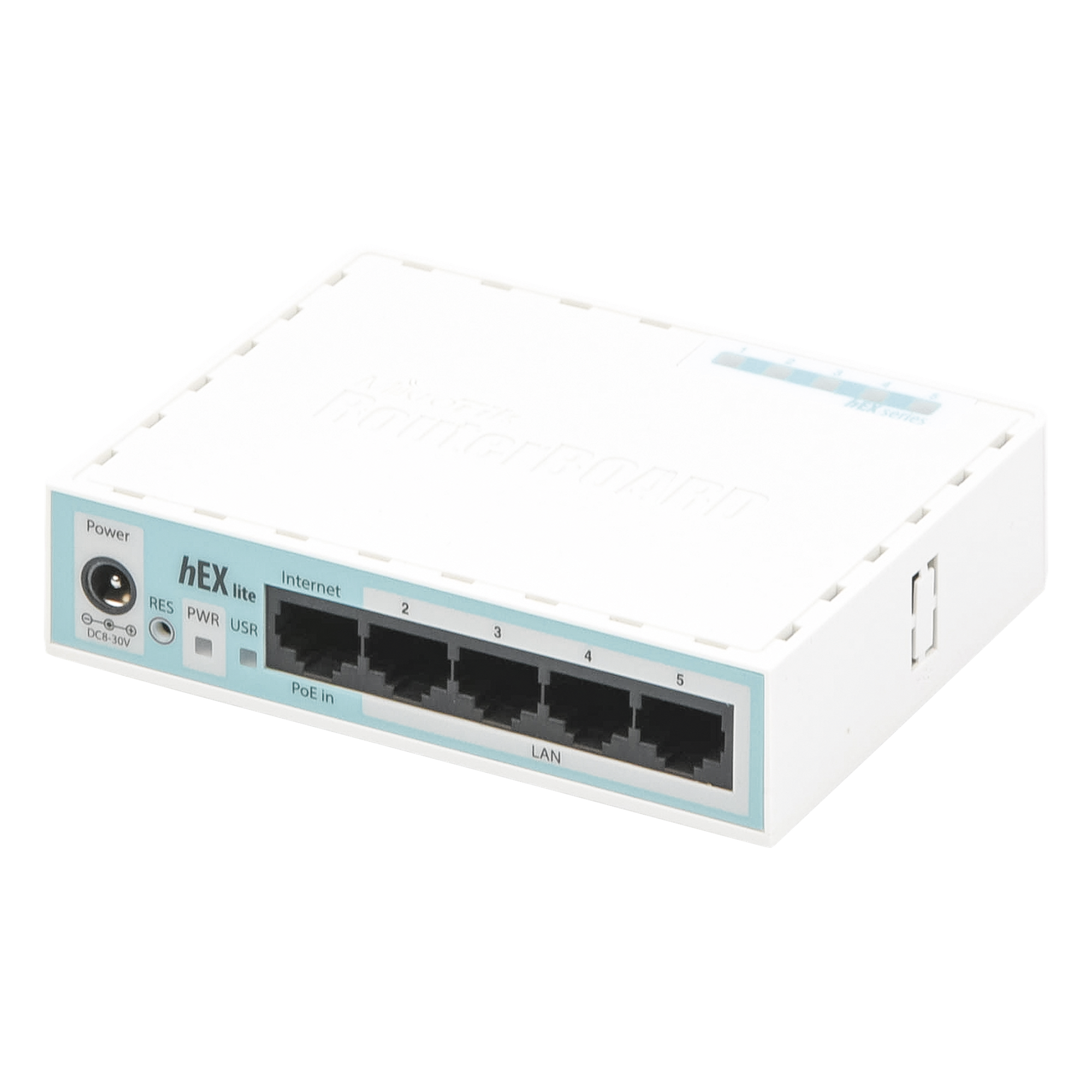 Router / 5 Puertos Fast Ethernet / CPU 850 MHz / MPLS / -40°C a 70°C / 64 MB RAM — MIKROTIK · SKU RB750R2