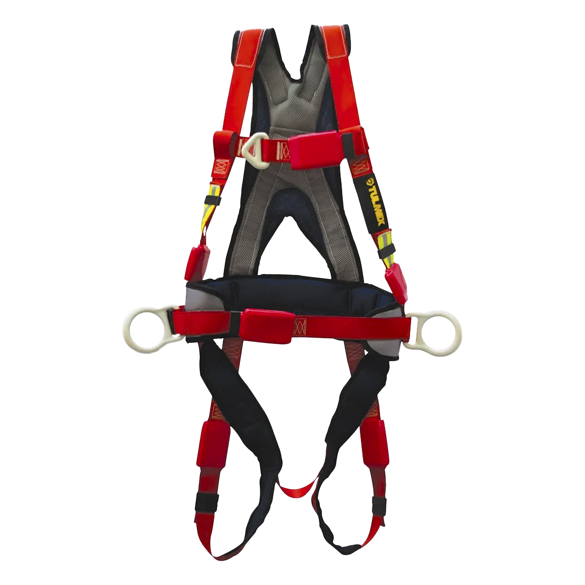 Arnés de Cuerpo Completo / Parada de Caídas y Posicionamiento / Cintas Poliéster 45 mm / Resistencia >2500 kg / Aislamiento PVC / Unitalla — TULMEX · SKU 5460T