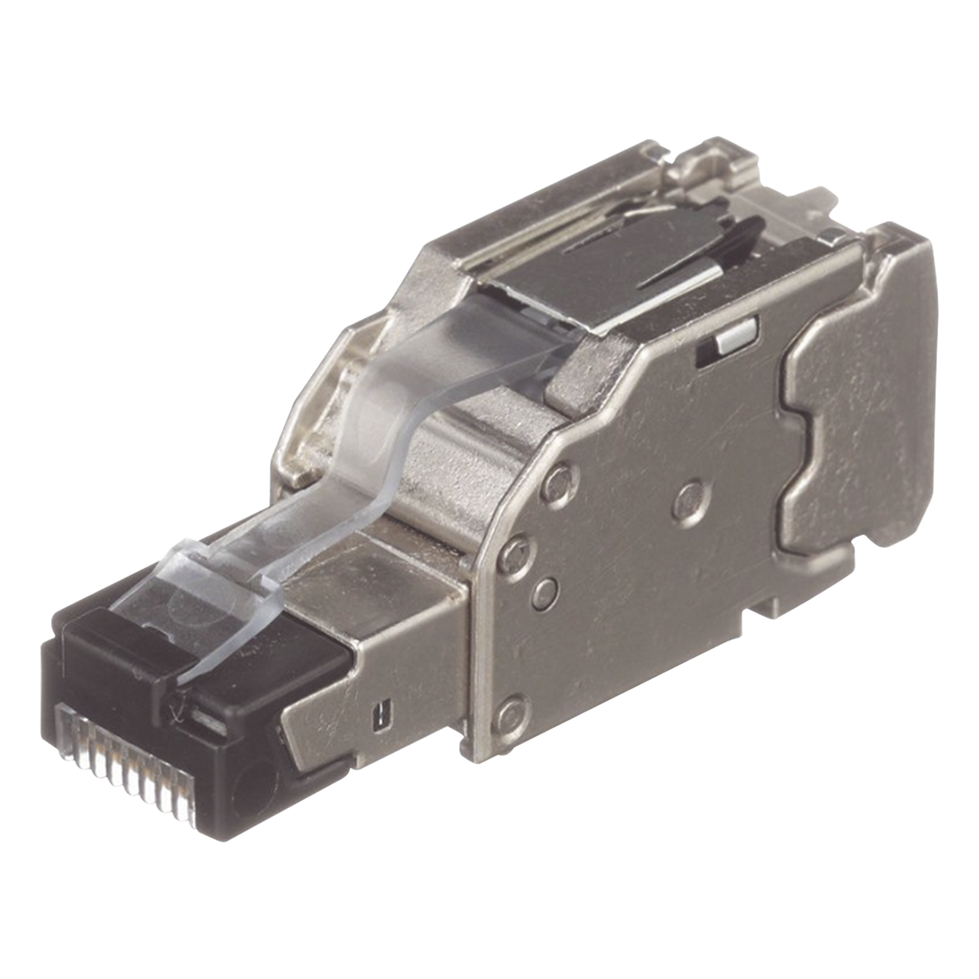 Plug RJ45 Blindado / Terminación en Campo / Cat6A Certificable / 22-26 AWG / -40°C a 85°C / Paquete 10 Piezas — PANDUIT · SKU FPS6X88MTG-X