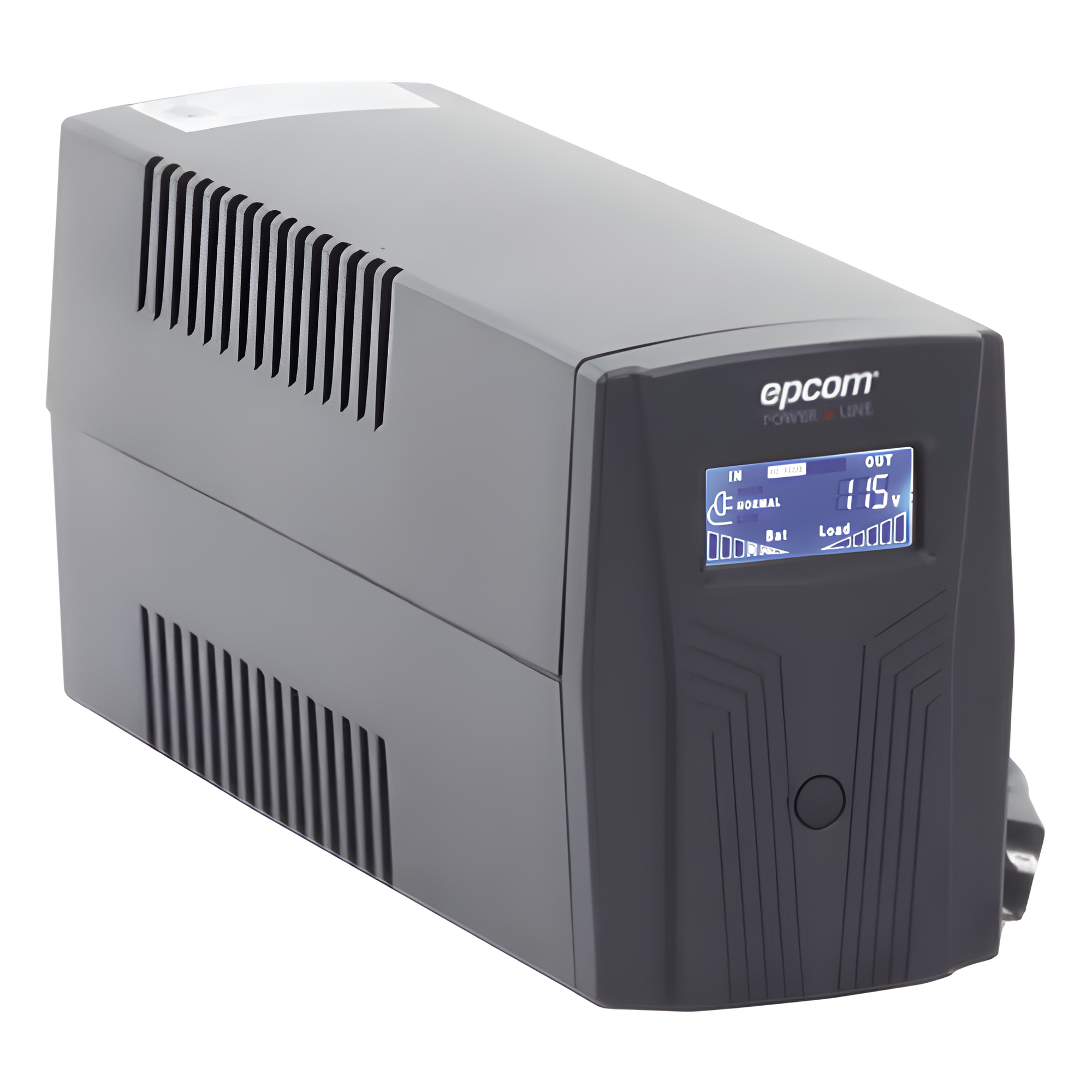UPS de Línea Interactiva / 600 VA / 360 W / 120 Vca / 4 Tomas NEMA 5-15R / Pantalla LCD / AVR Boost y Buck — EPCOM POWERLINE · SKU EPU600LCD